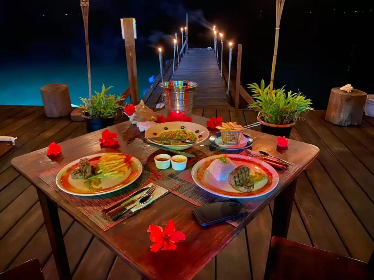 Night in Aqui hoy cabañas