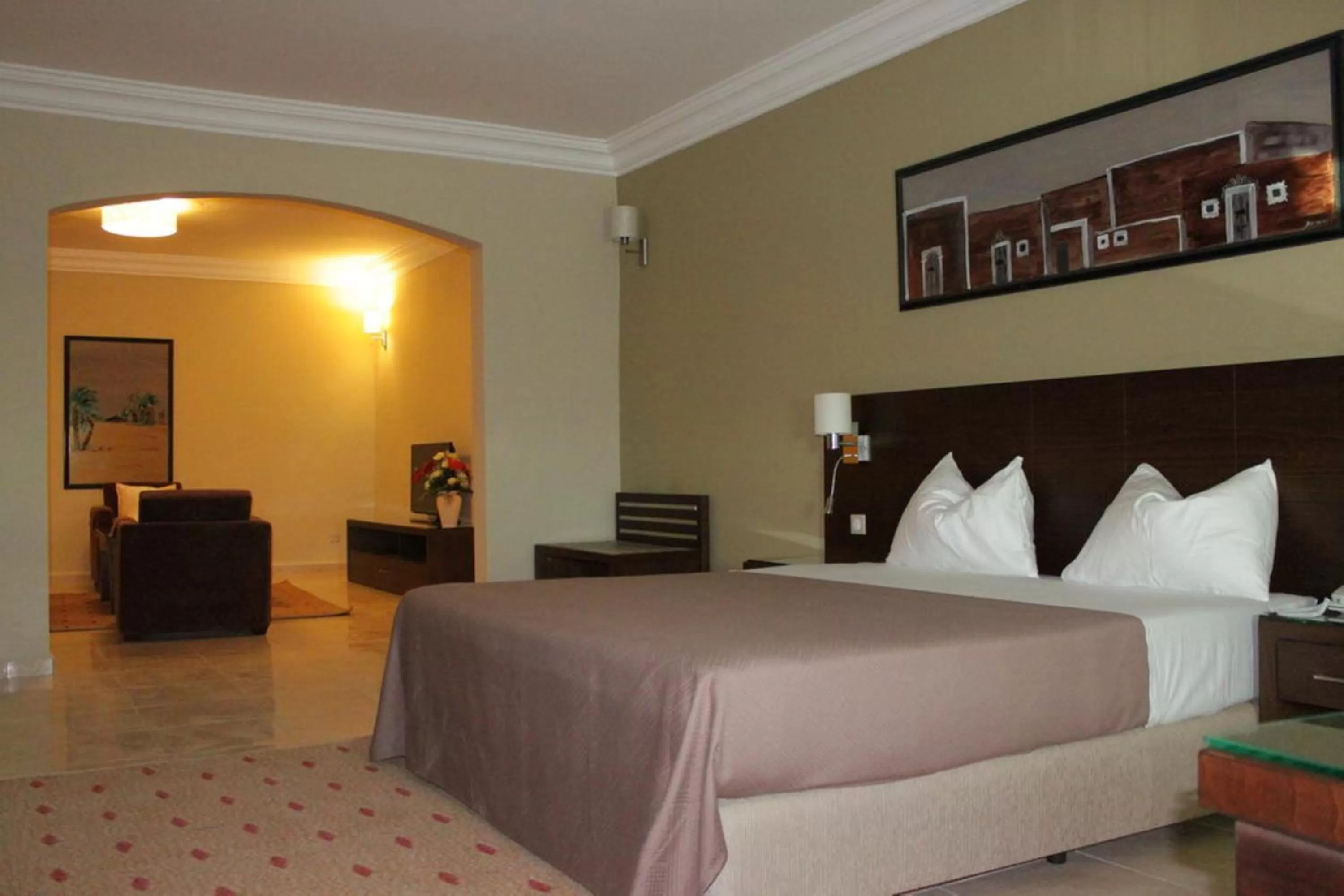 Bed in Hotel Mauricenter Nouakchott