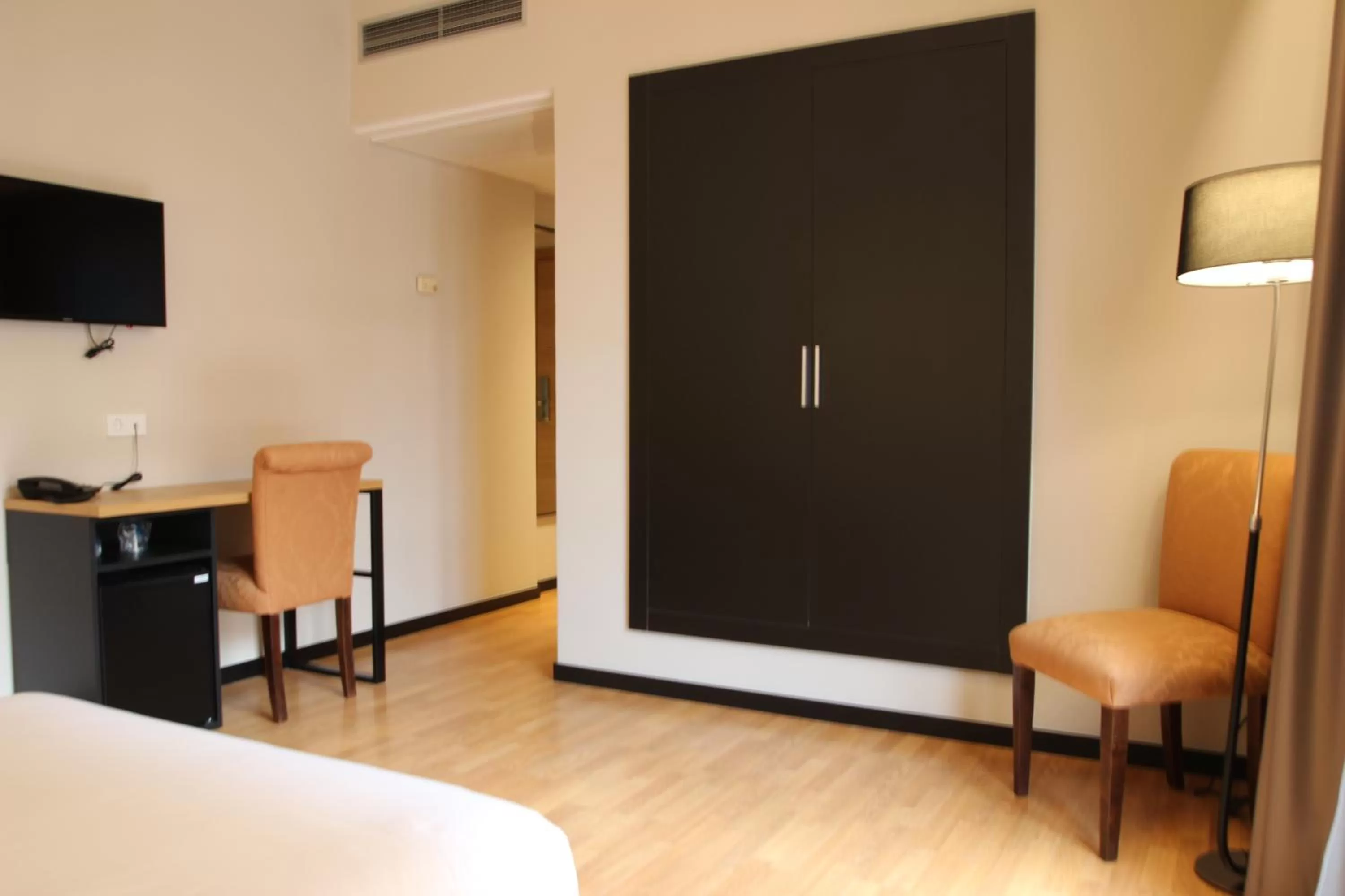 Bed in Hotel Alcántara