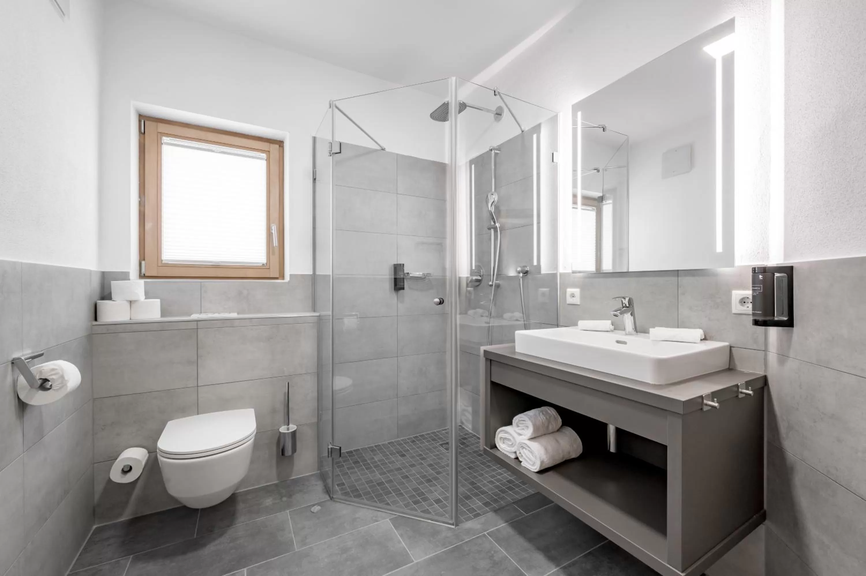 Shower in AlpenParks Chalet & Apartment Alpina Seefeld