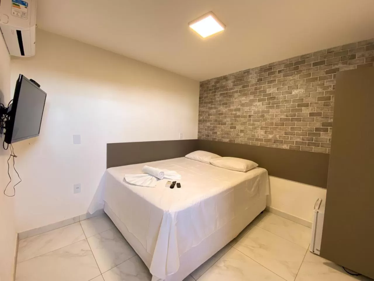 Bed in Pousada da Orla