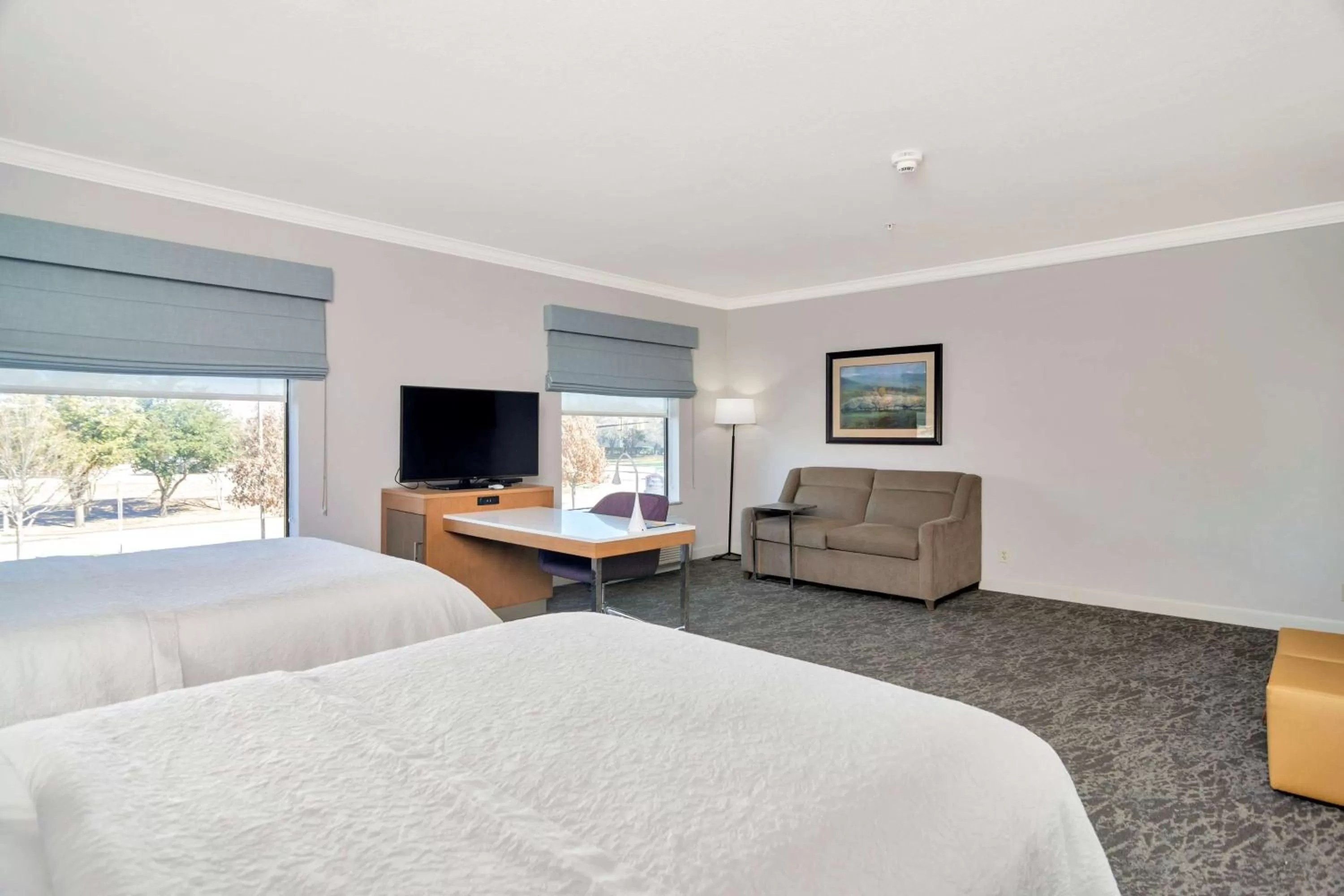 Living room, Bed in Hampton Inn & Suites Fort Worth-Fossil Creek