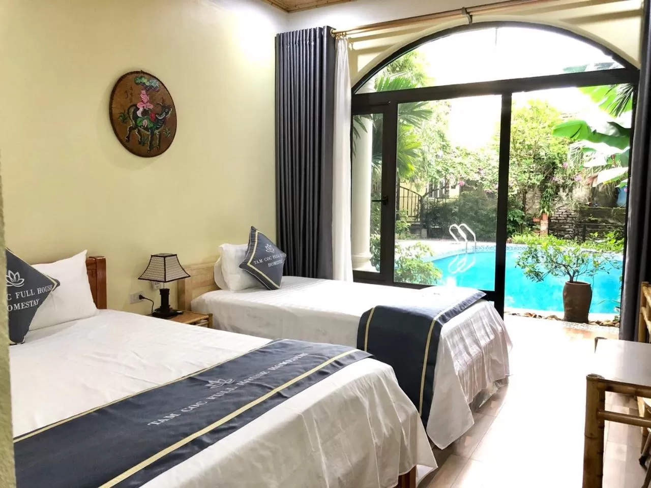 Bed in Tam Coc Full House Homestay
