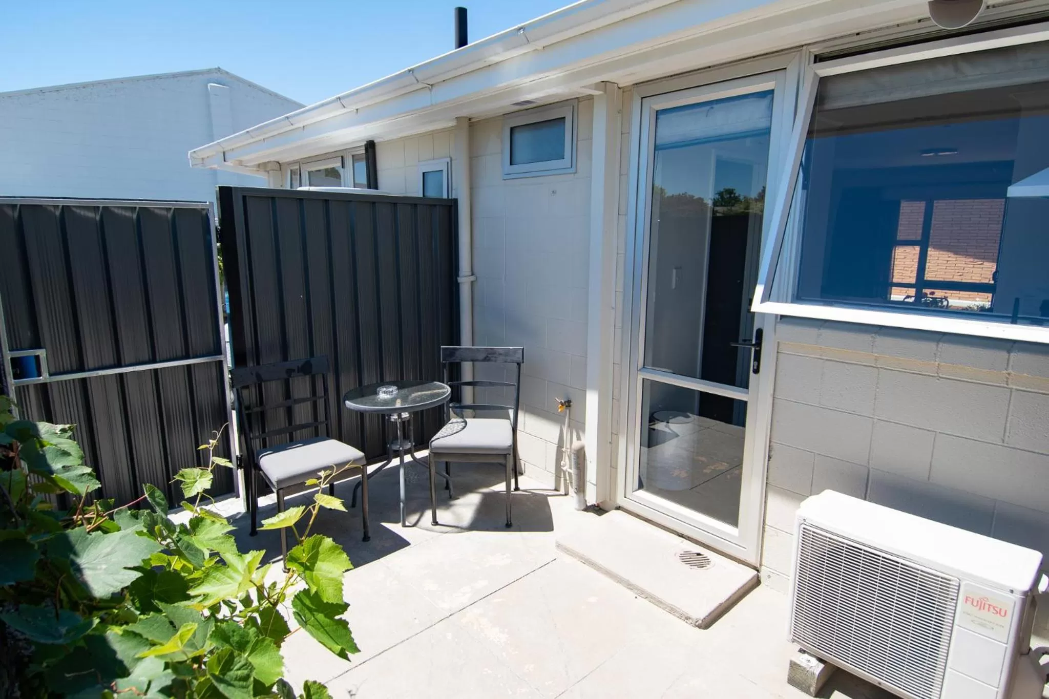 Patio in Middle Park Motel