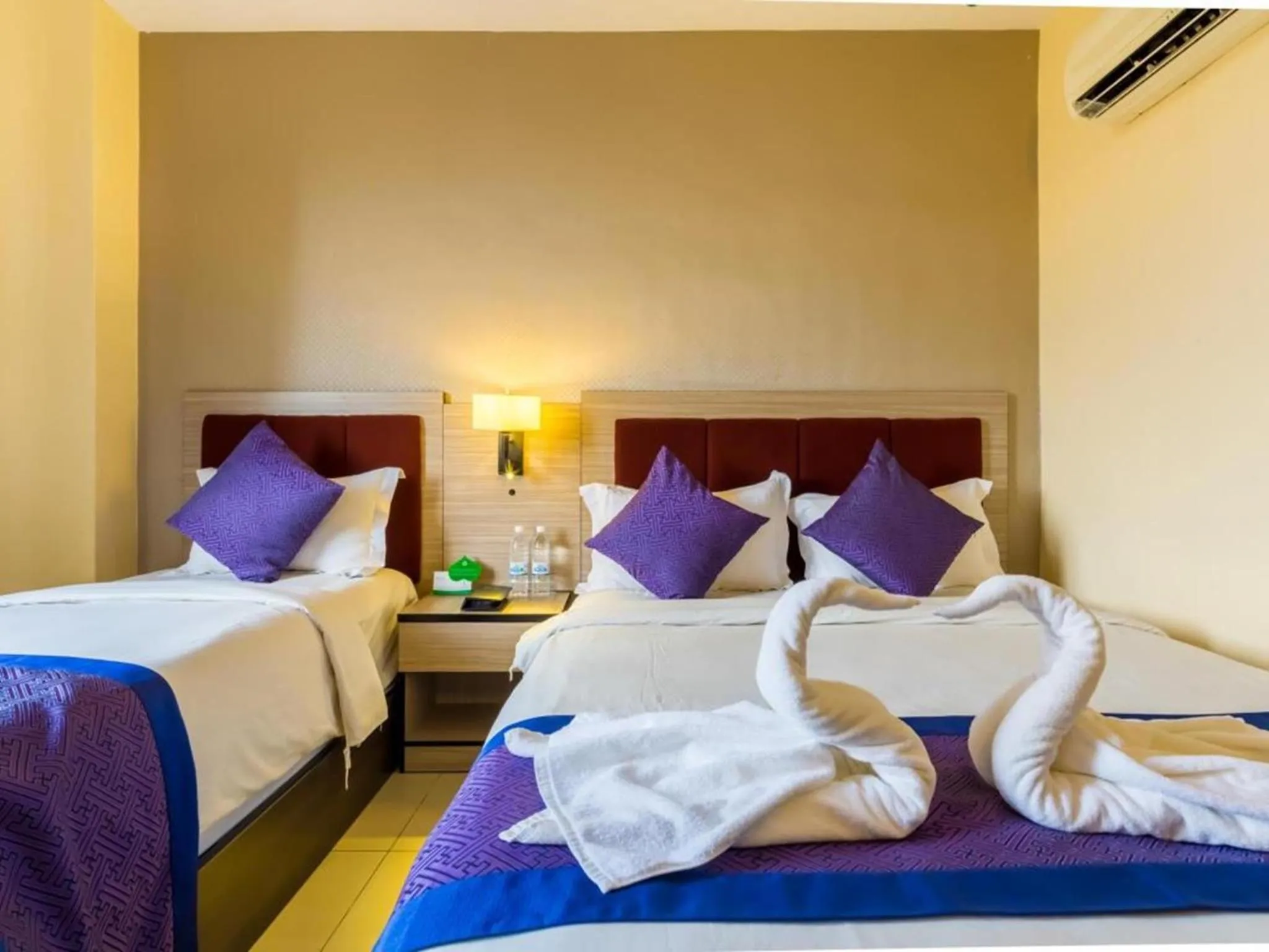 Bed in Dolphin Hotel, Chow Kit Kuala Lumpur