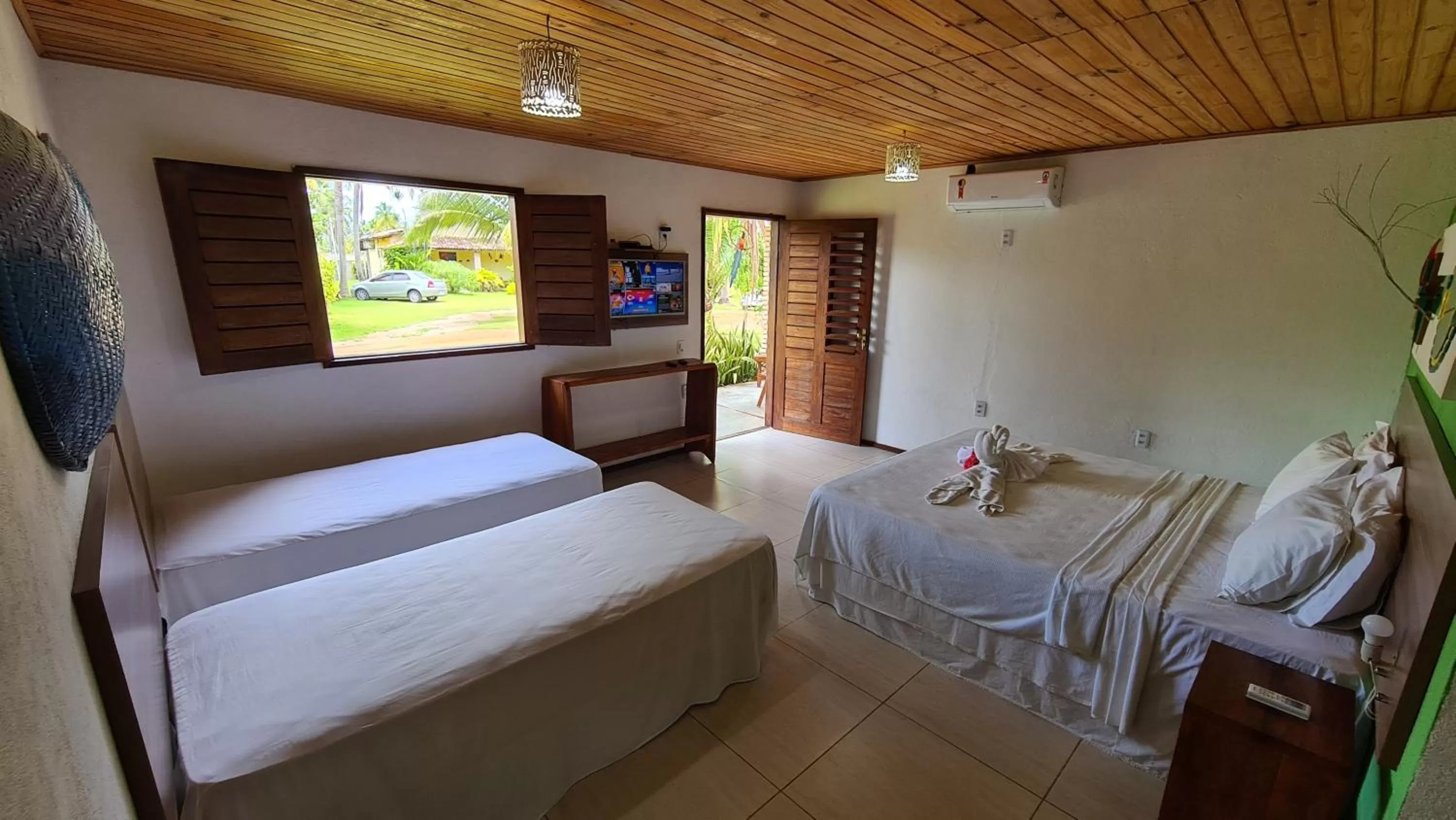 Bed in Pousada e Restaurante Encanto das Águas