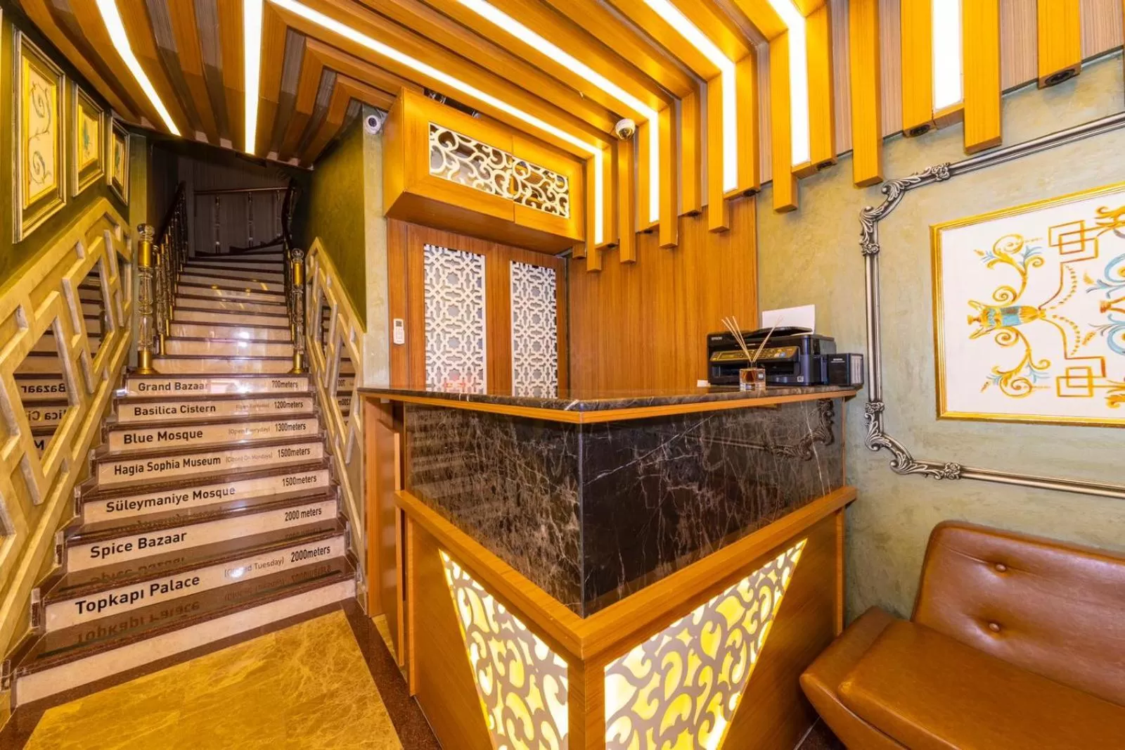 Lobby or reception in Golden Sand Hotel