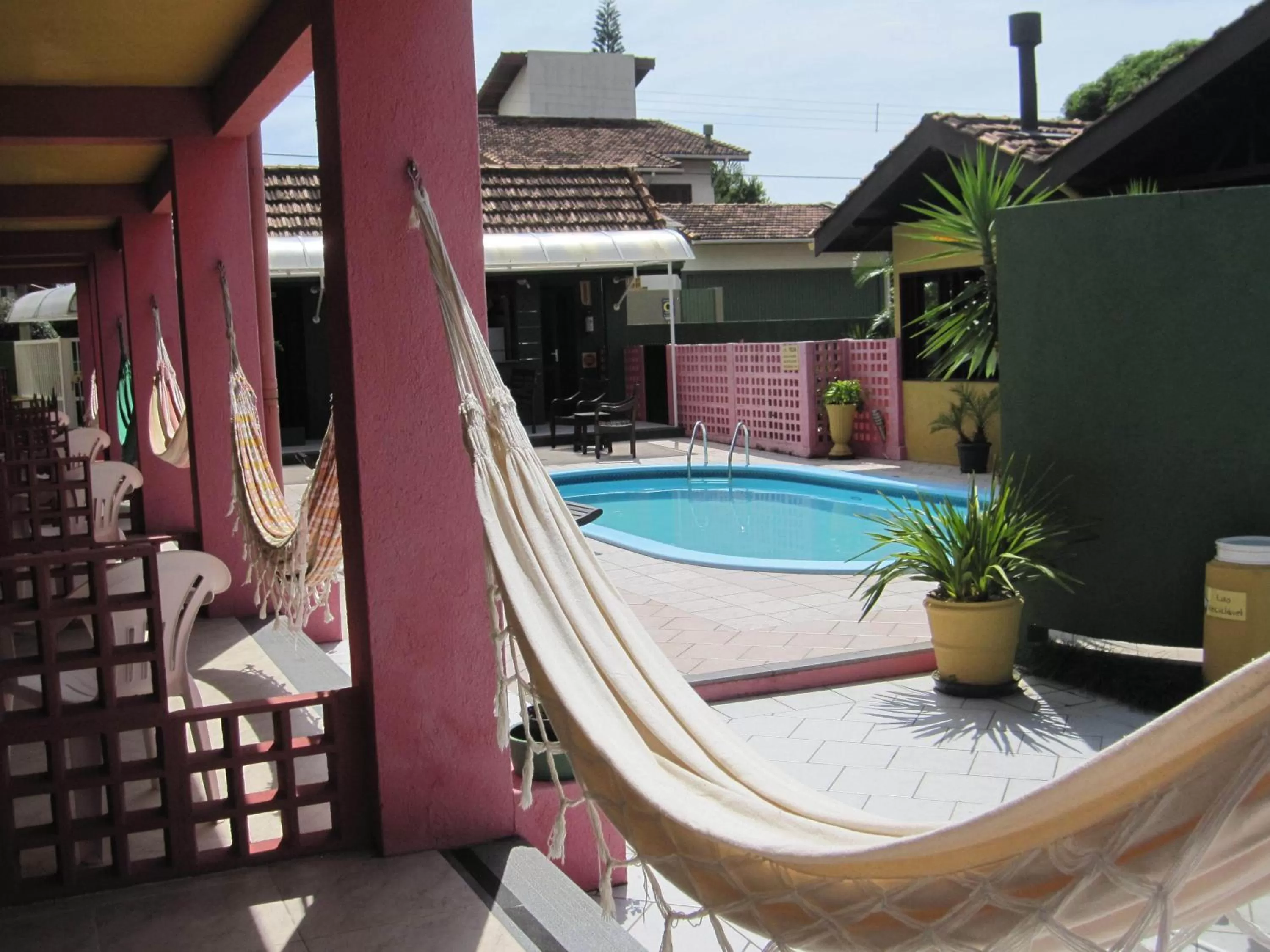 Balcony/Terrace, Swimming Pool in Pousada Vento Sul