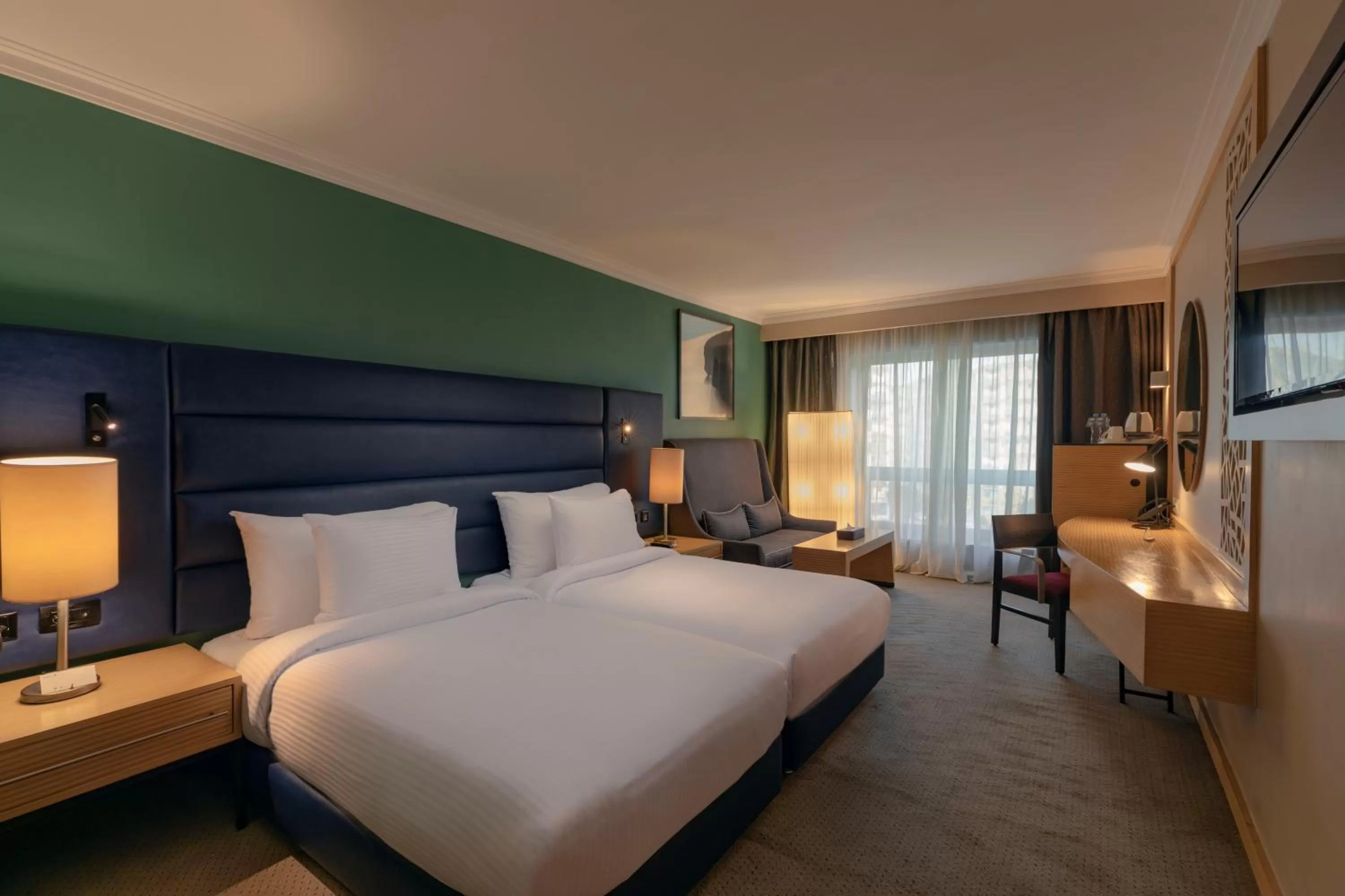 Bedroom, Bed in Radisson Blu Hotel, Cairo Heliopolis