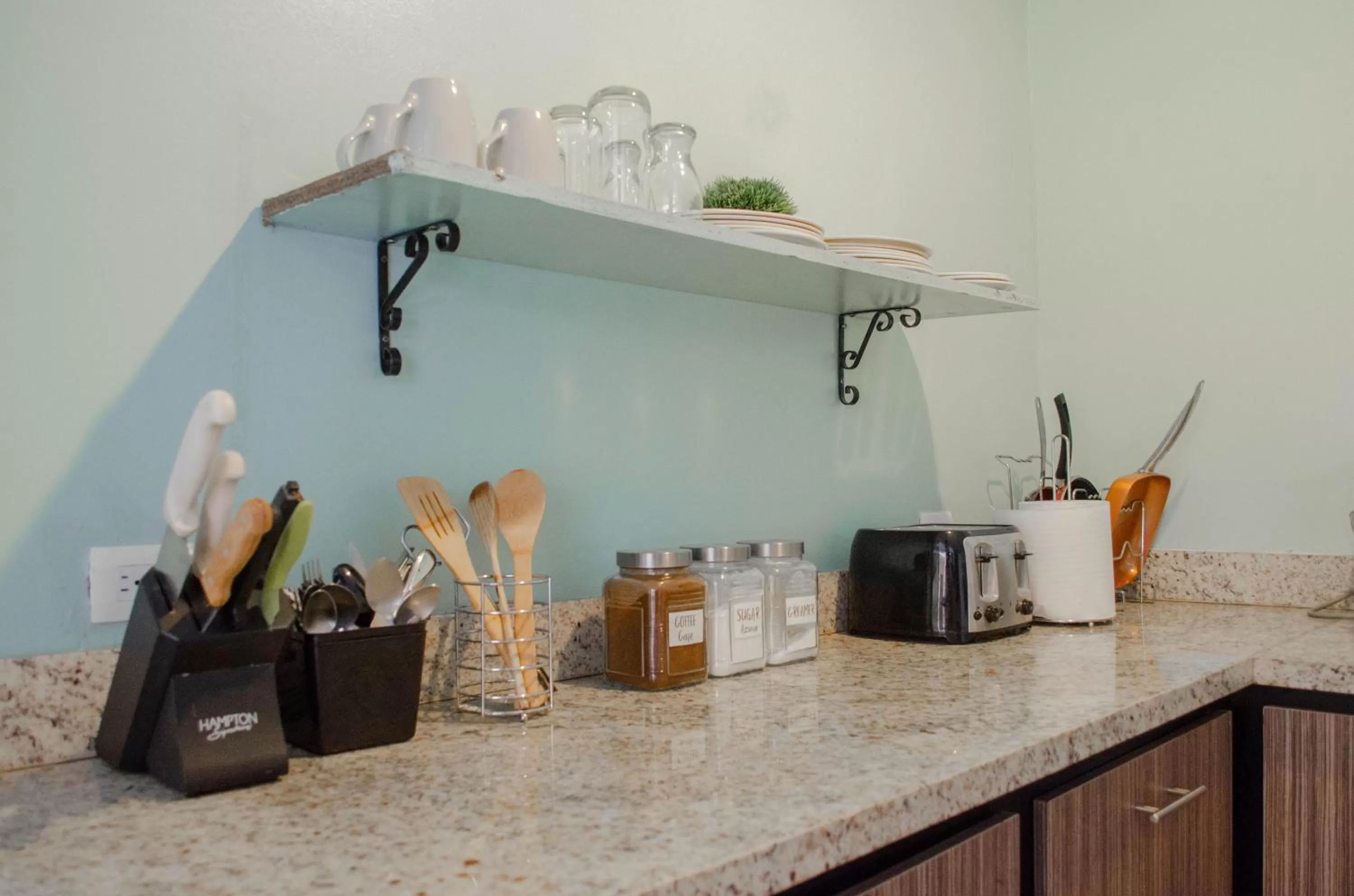 Communal kitchen in Pedregal Suites - Marina and Downtown