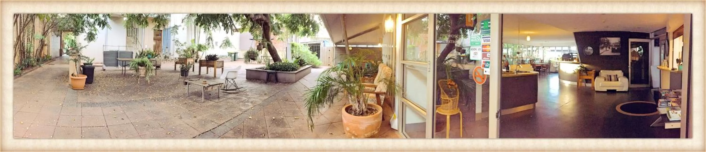 Patio in Childers Oasis Motel