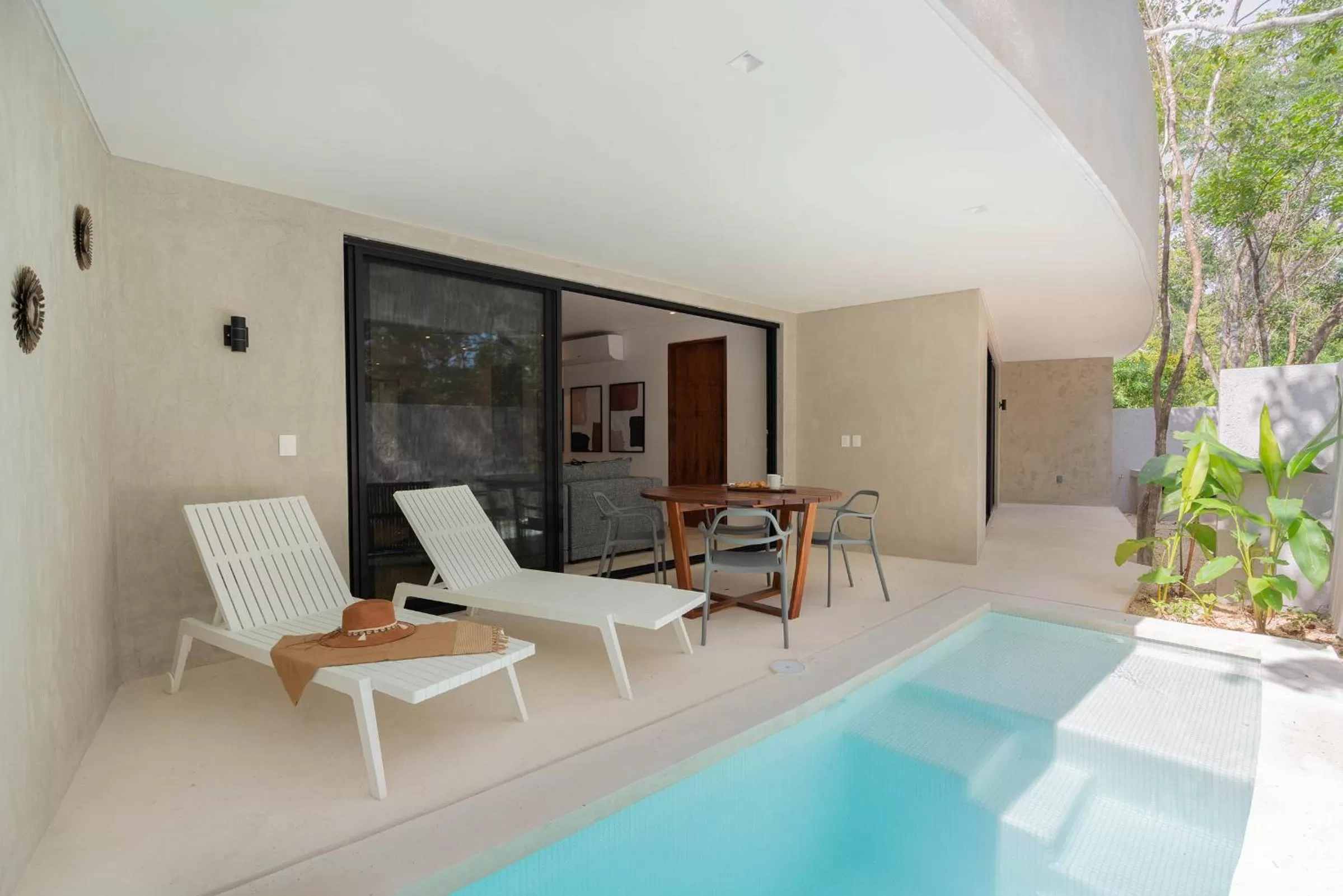 Patio in Suites at TreeTops Tulum