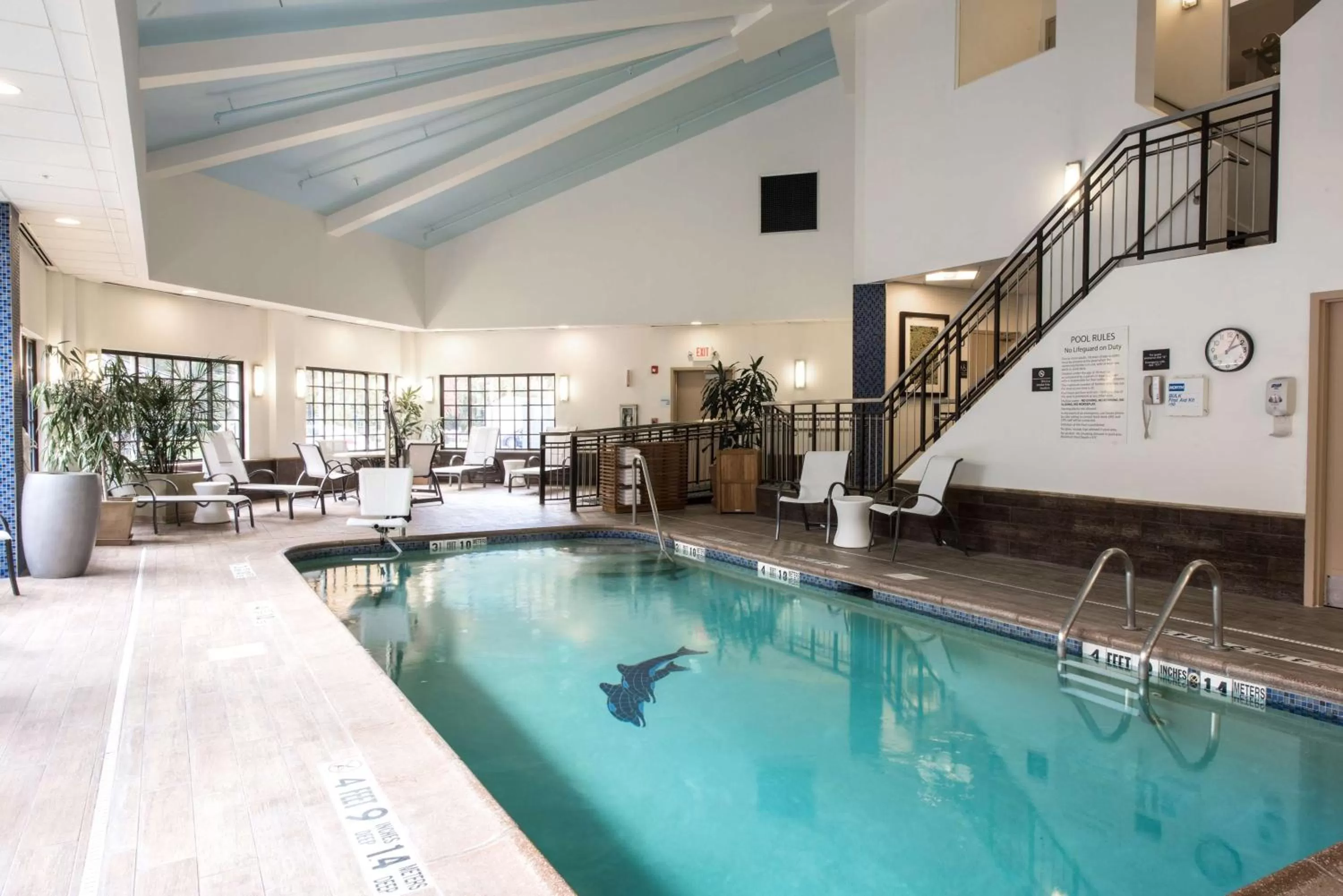 Pool view in Hampton Inn Albany-Western Ave/University Area, NY