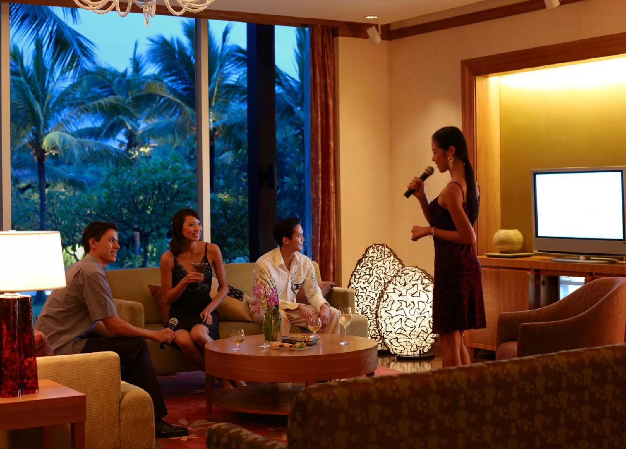 Karaoke in Shangri-La Mactan, Cebu