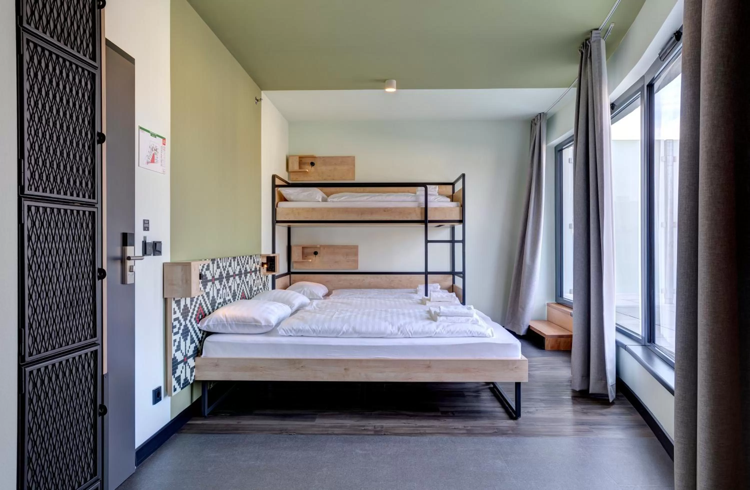 Photo of the whole room, Bunk Bed in MEININGER Budapest Great Market Hall