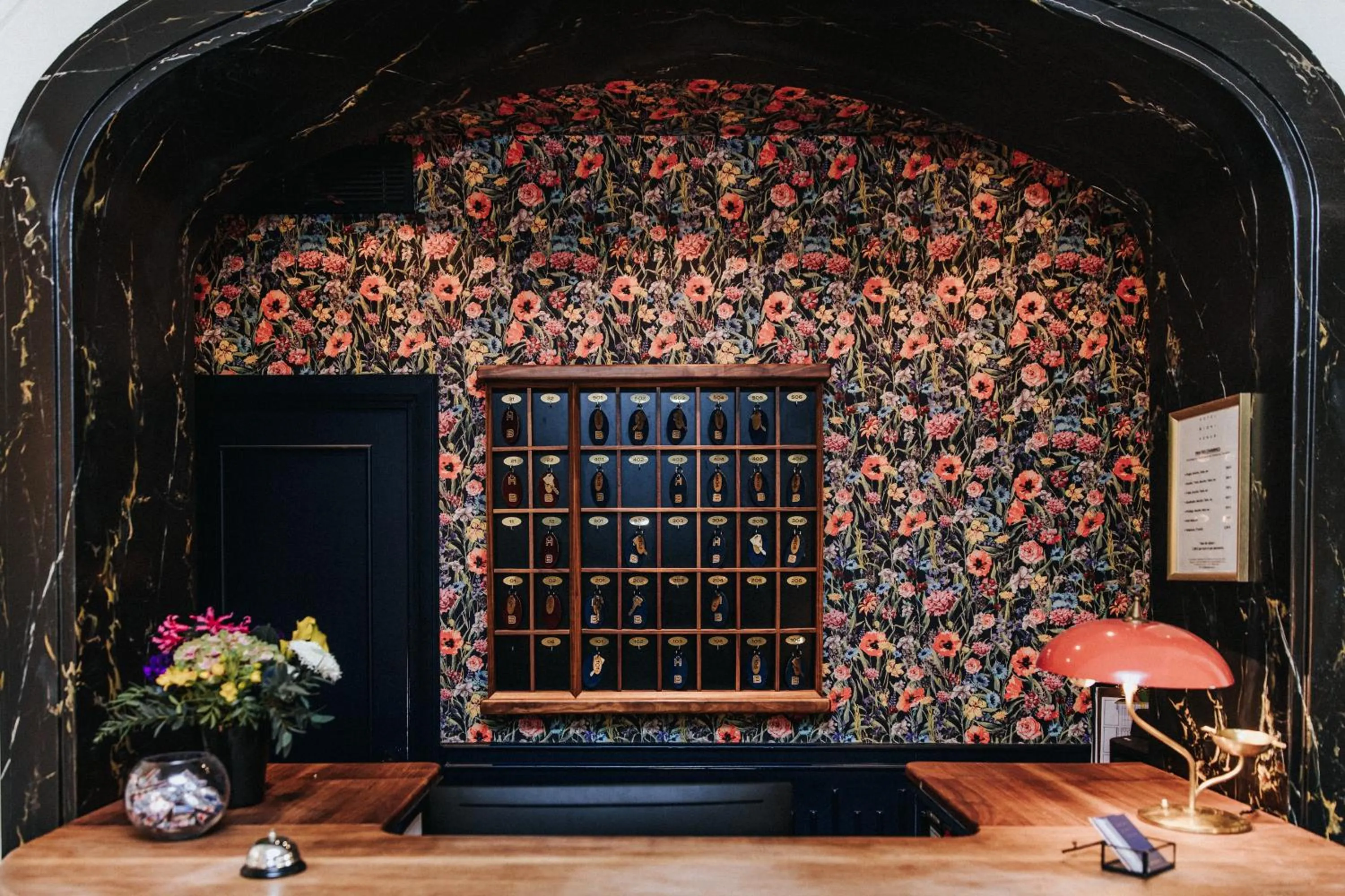 Lobby or reception in Hôtel Bienvenue