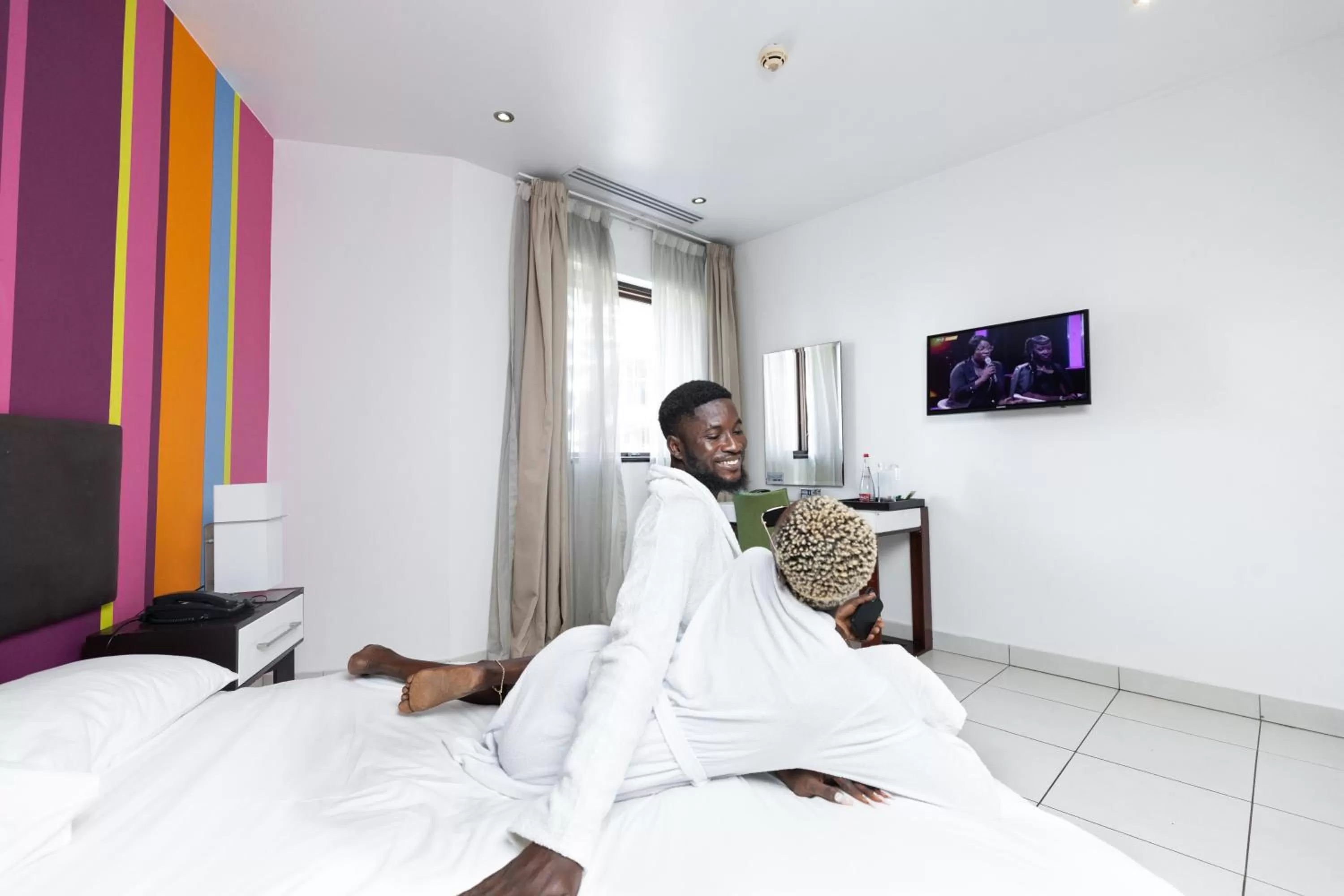 Bed in Ibis Styles Accra Airport
