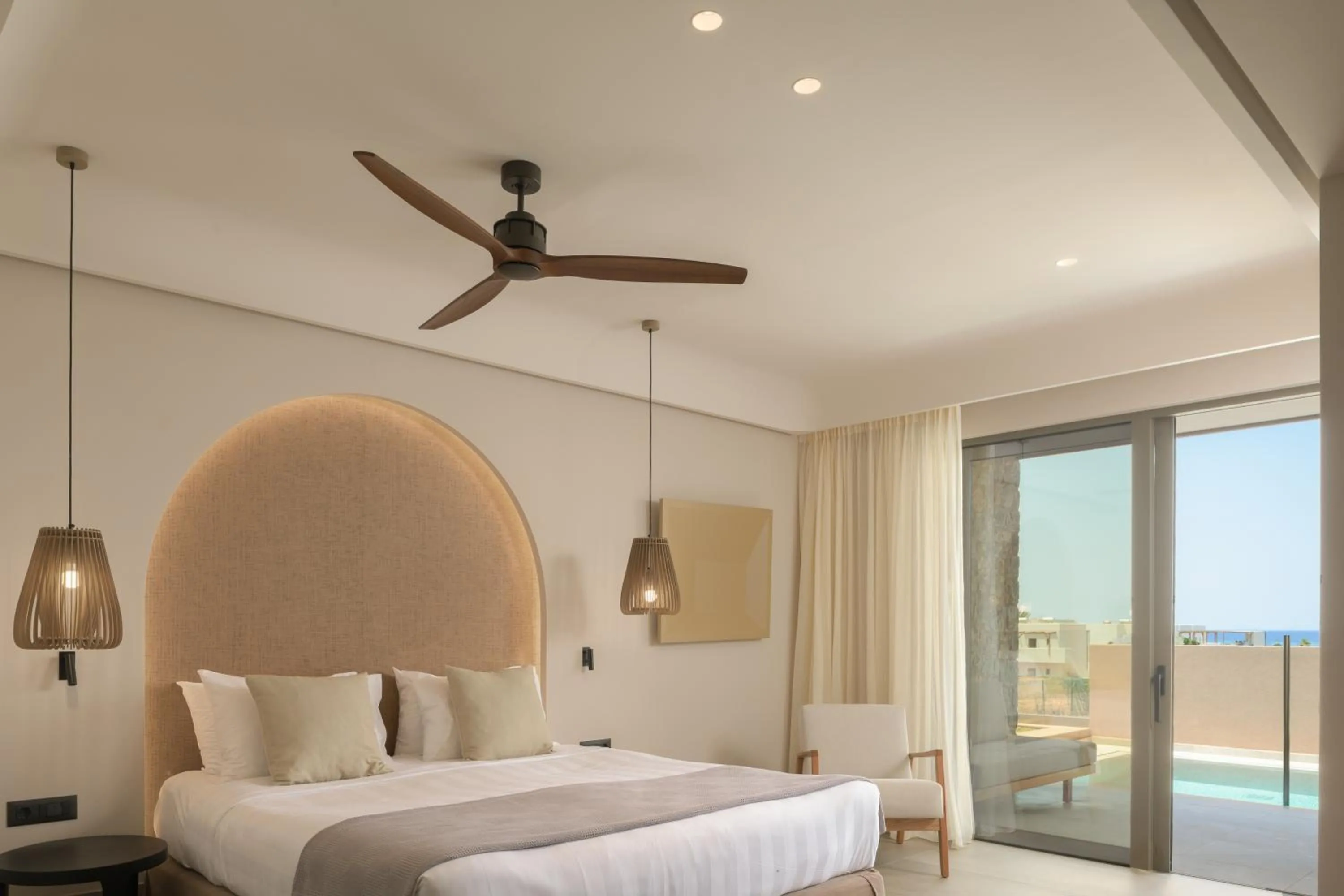 Bedroom, Bed in Paralos Venus Suites Adults Only