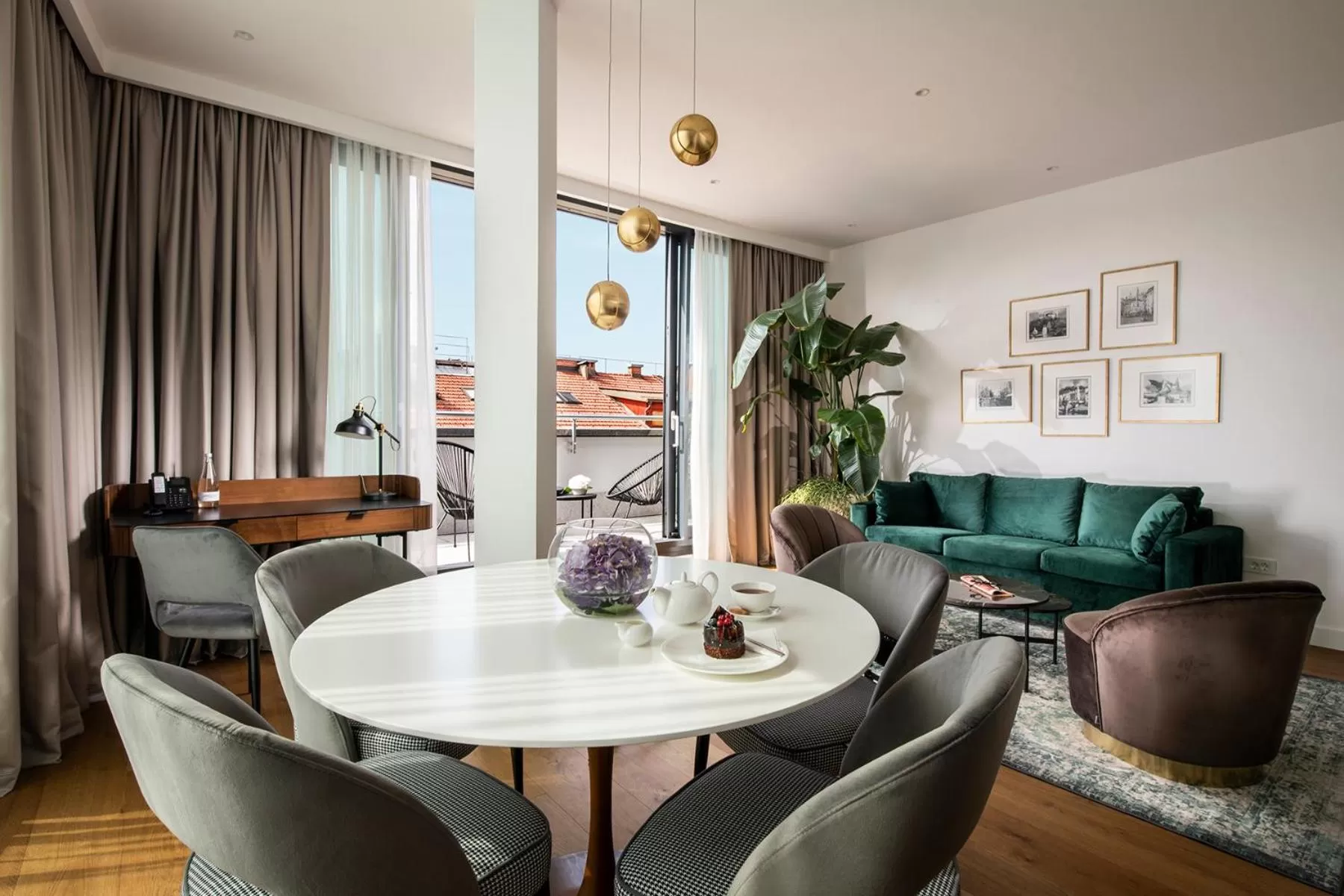 Balcony/Terrace in City Hotel Ljubljana