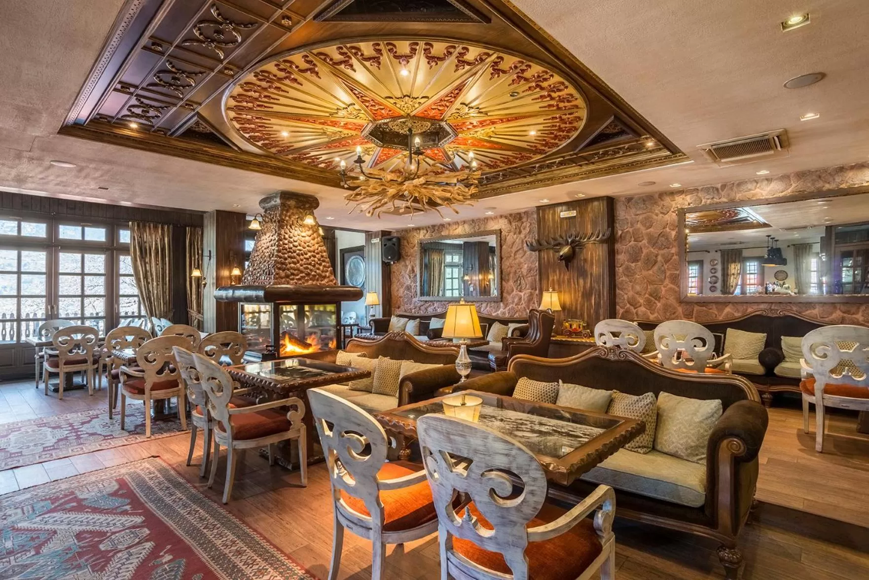 Lounge or bar in AROMA DRYOS SPA & ECO Hotel