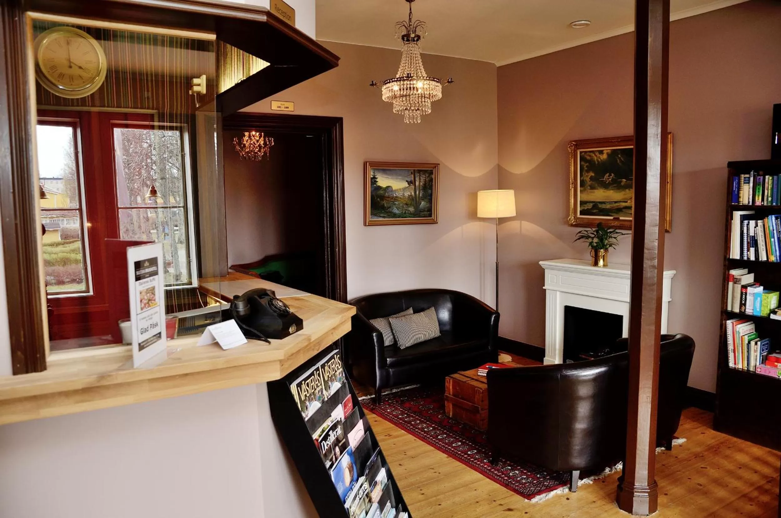 Lobby or reception in Skultuna Hotell & Konferens