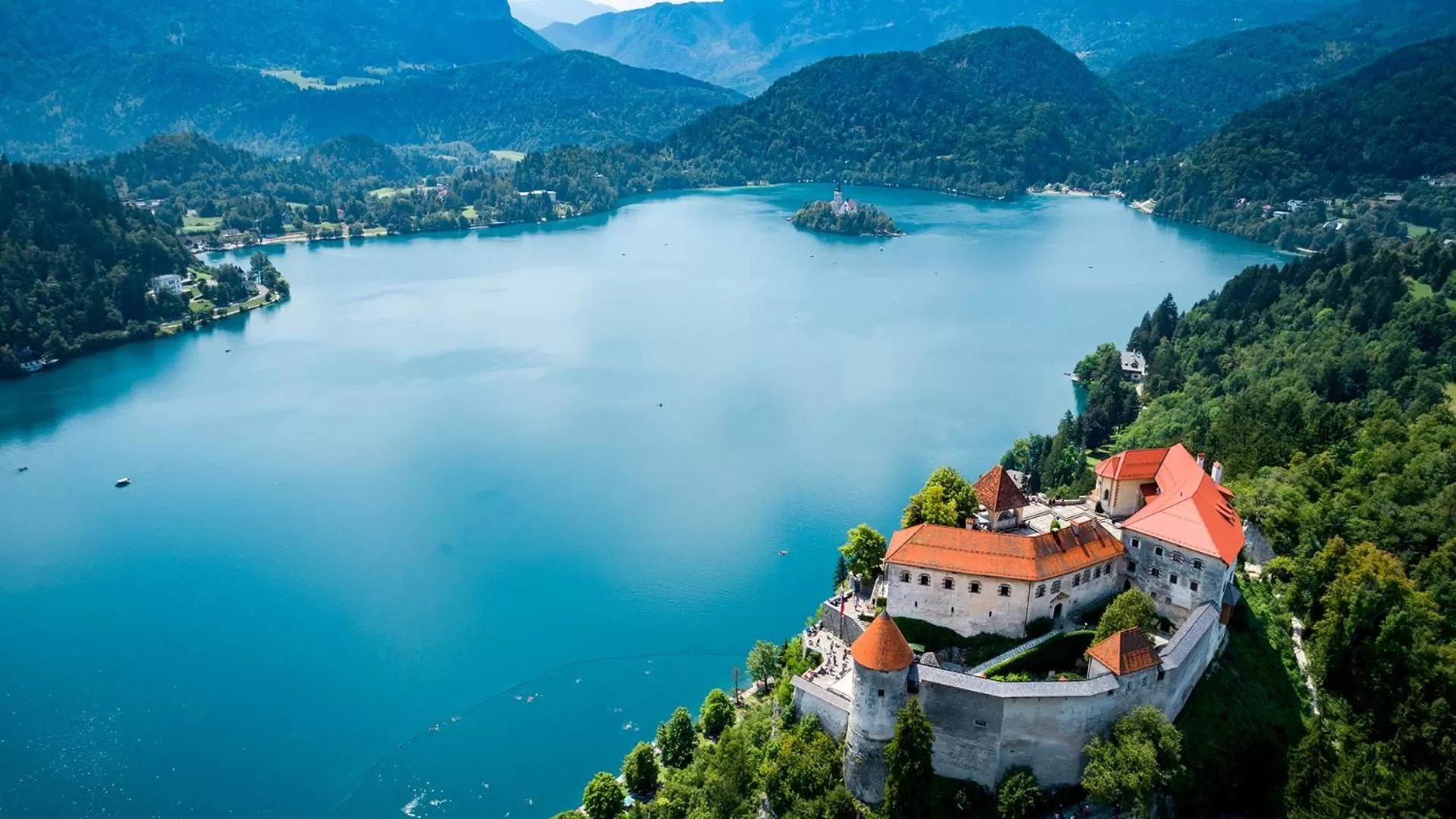 Bird's eye view in Bled Rose Hotel