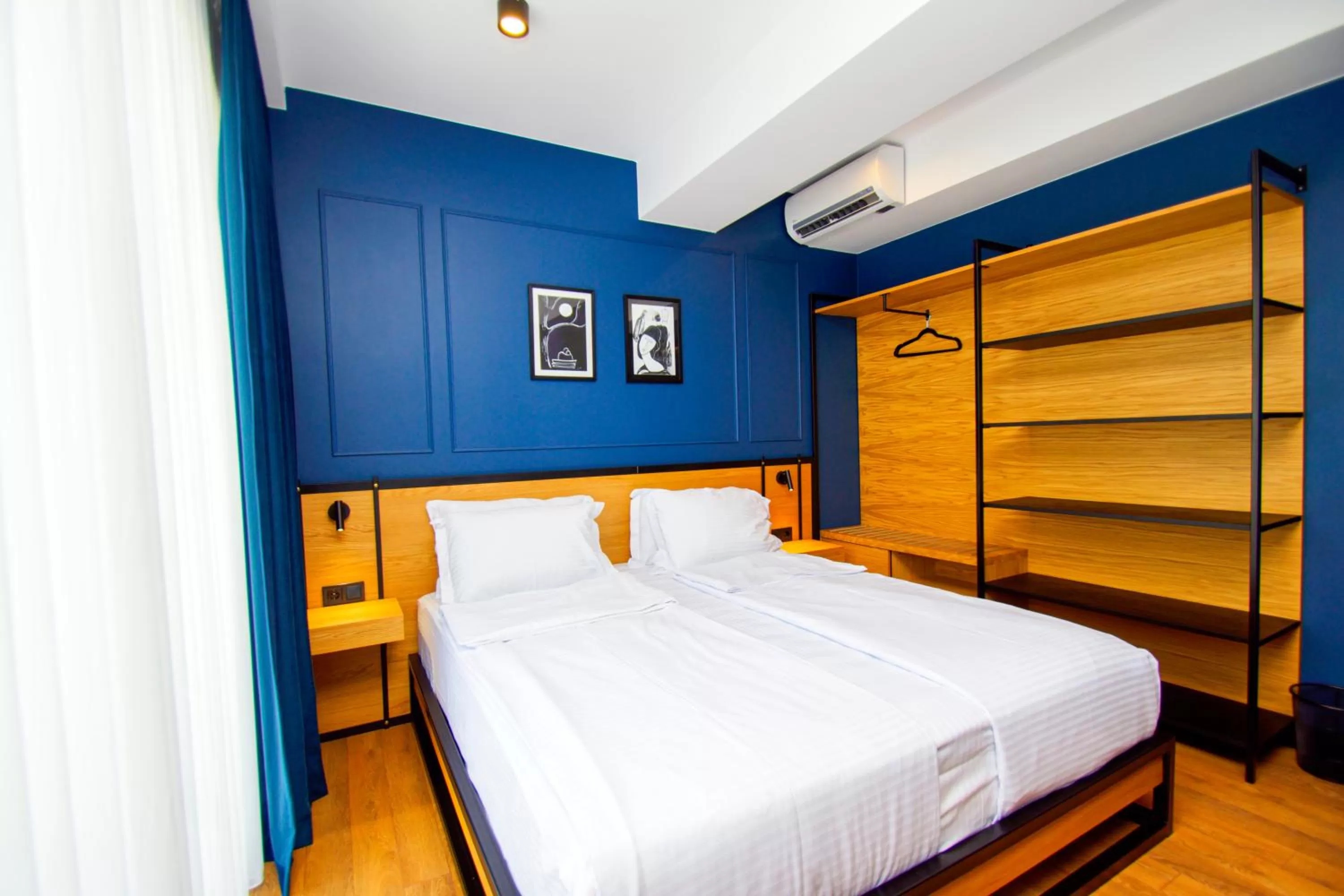 Bed in Borjomi Bridge Hotel