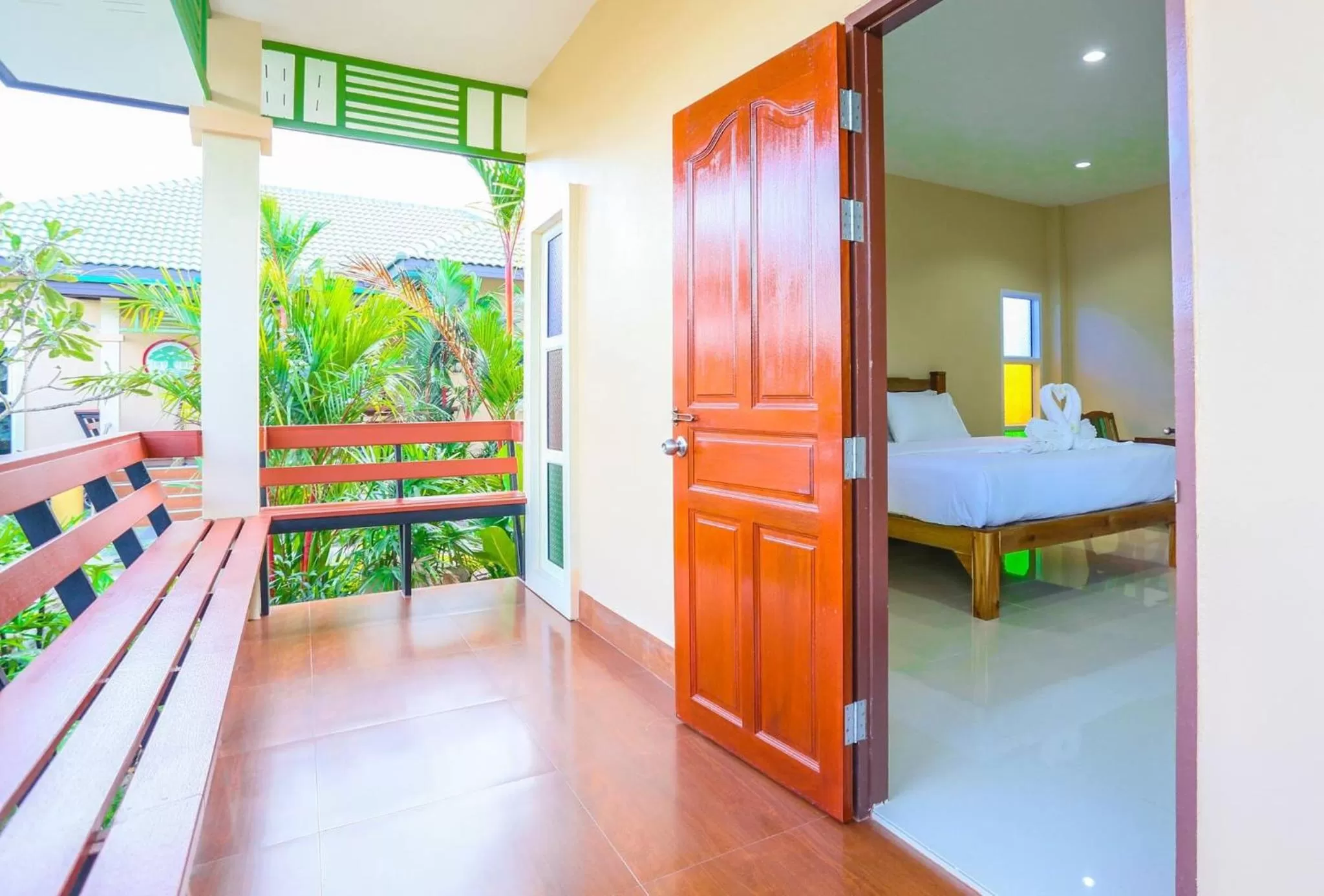 Balcony/Terrace, Bed in Huan Soontaree