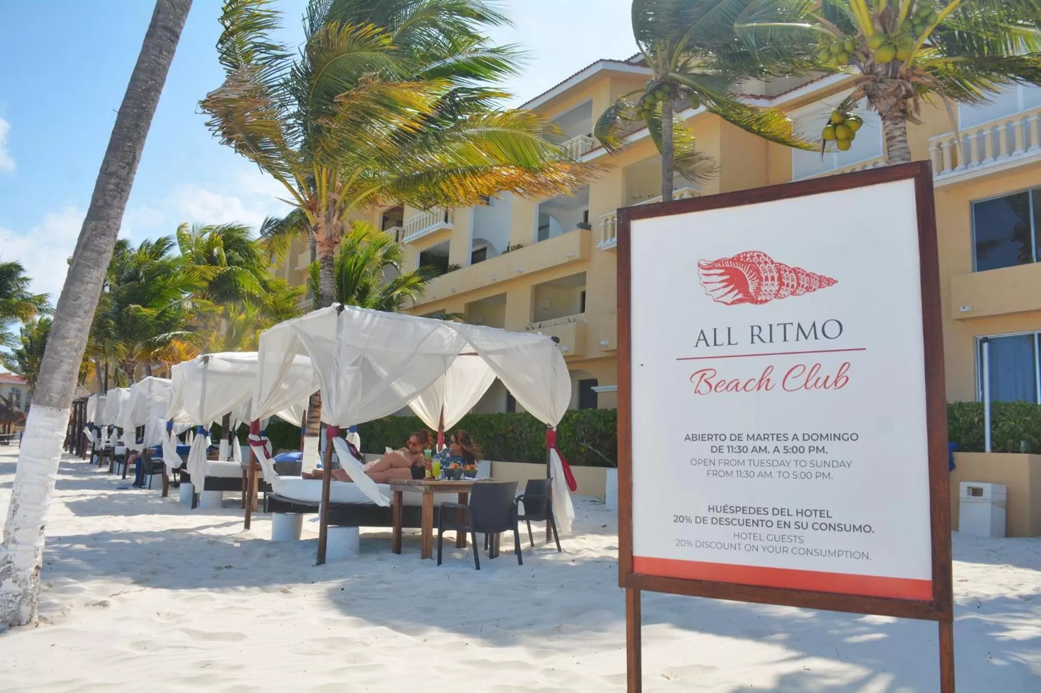 Beach in All Ritmo Cancun Resort & Water Park