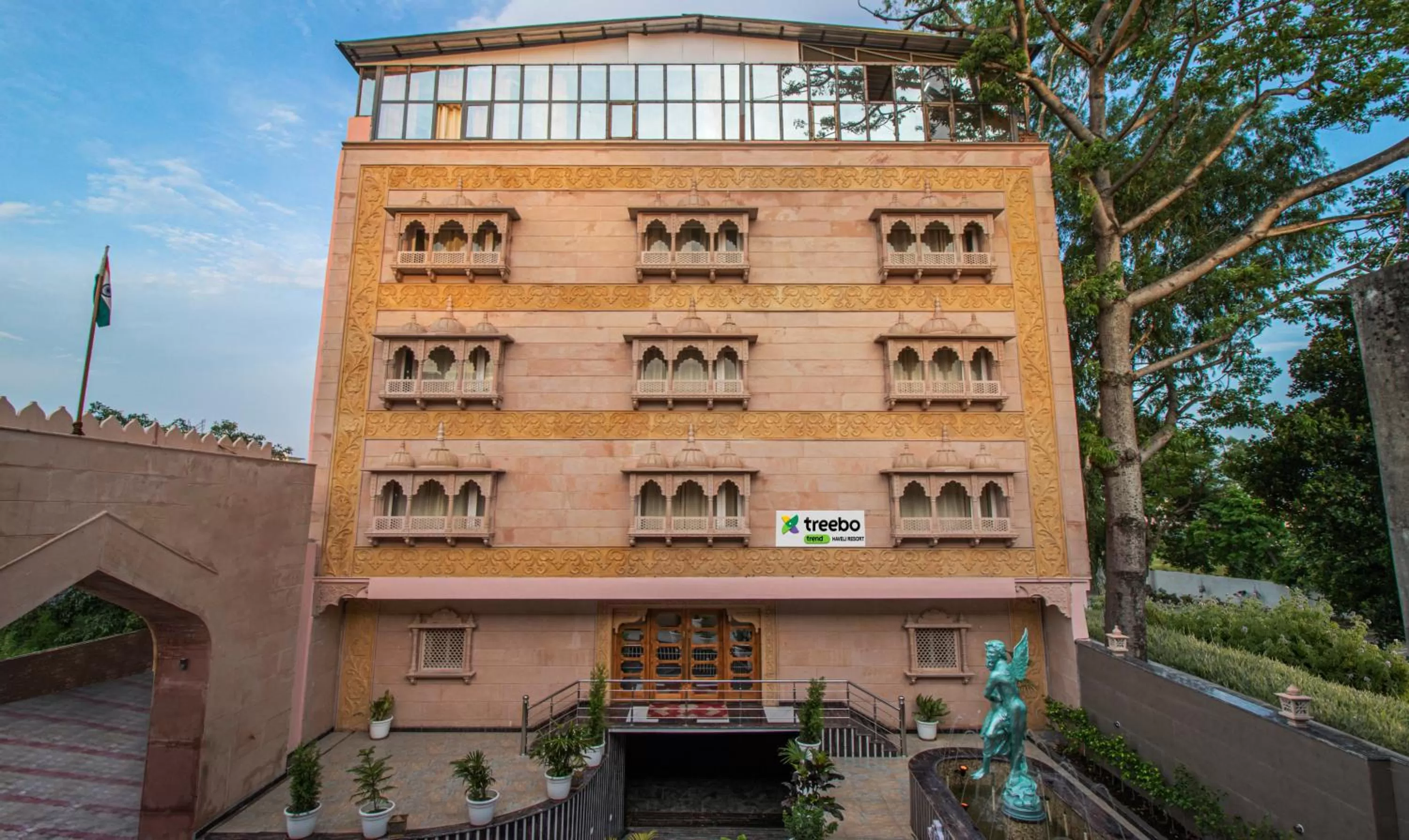 Property Building in Treebo Trend Haveli Resort Roots Bhupatwala