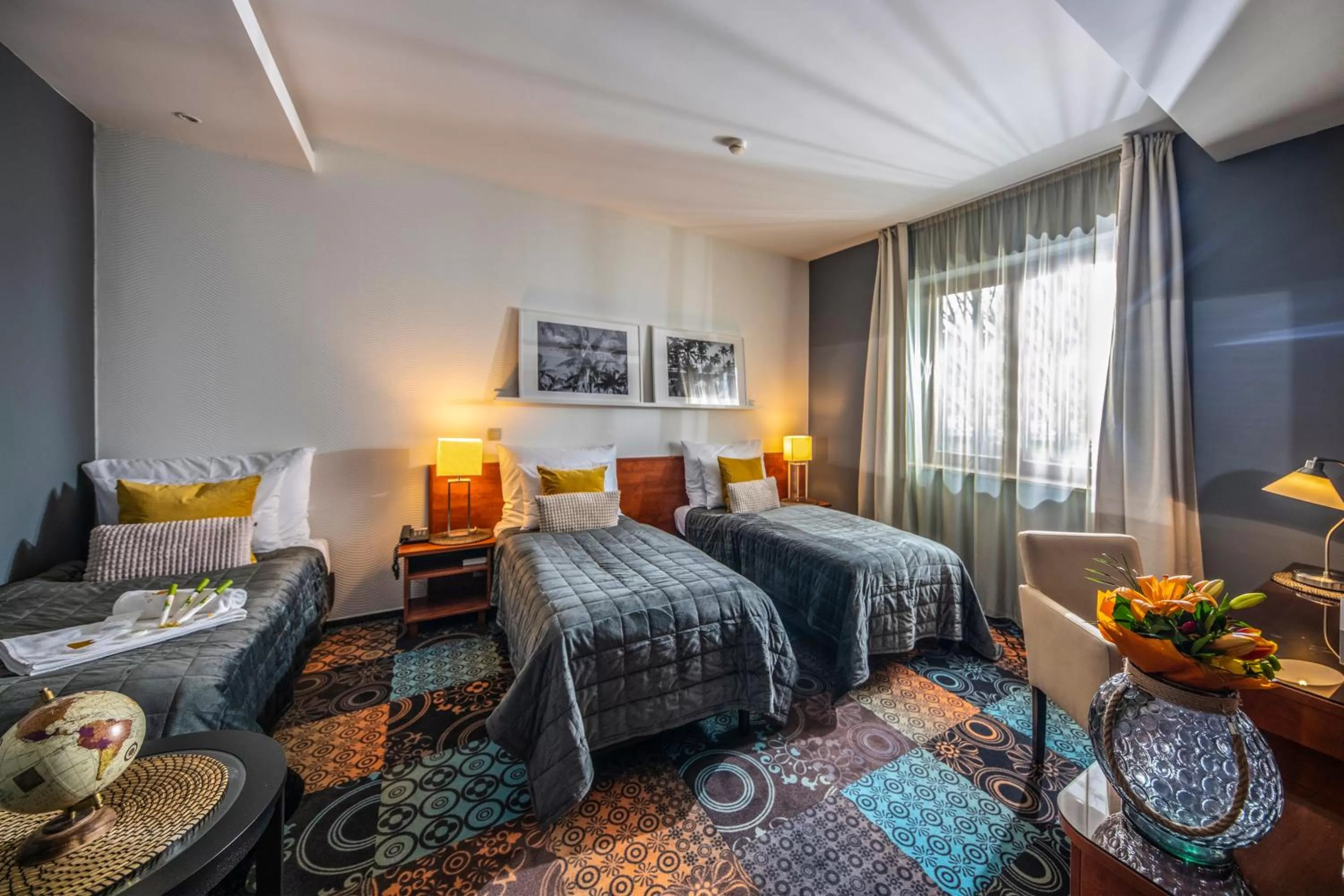 Twin Room with Extra Bed in Budapest Airport Hotel Stáció Wellness & Konferencia