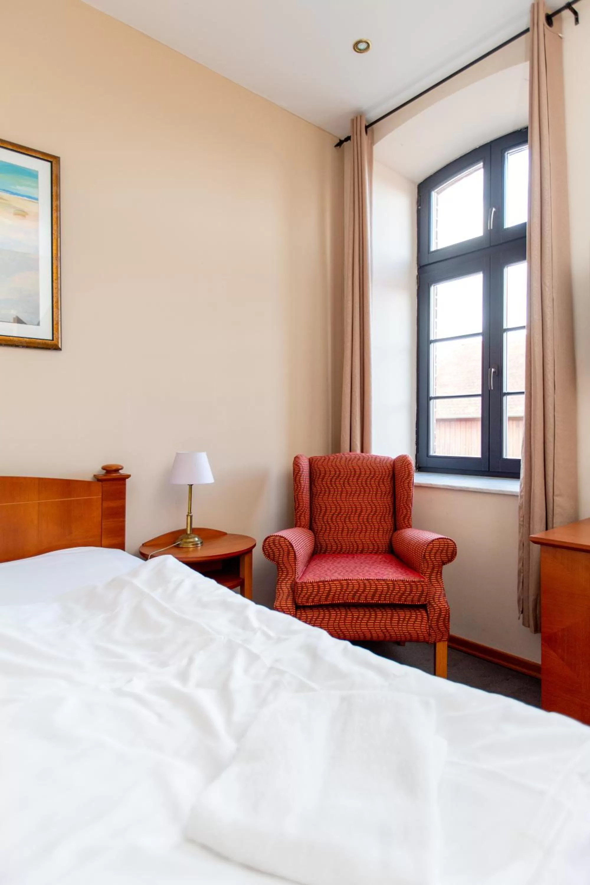 Bed in Hotel Haus Sajons