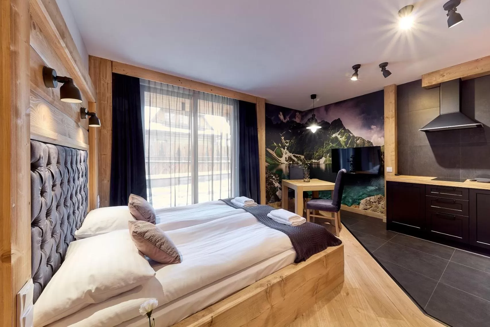 Bed in Aparthotel Giewont