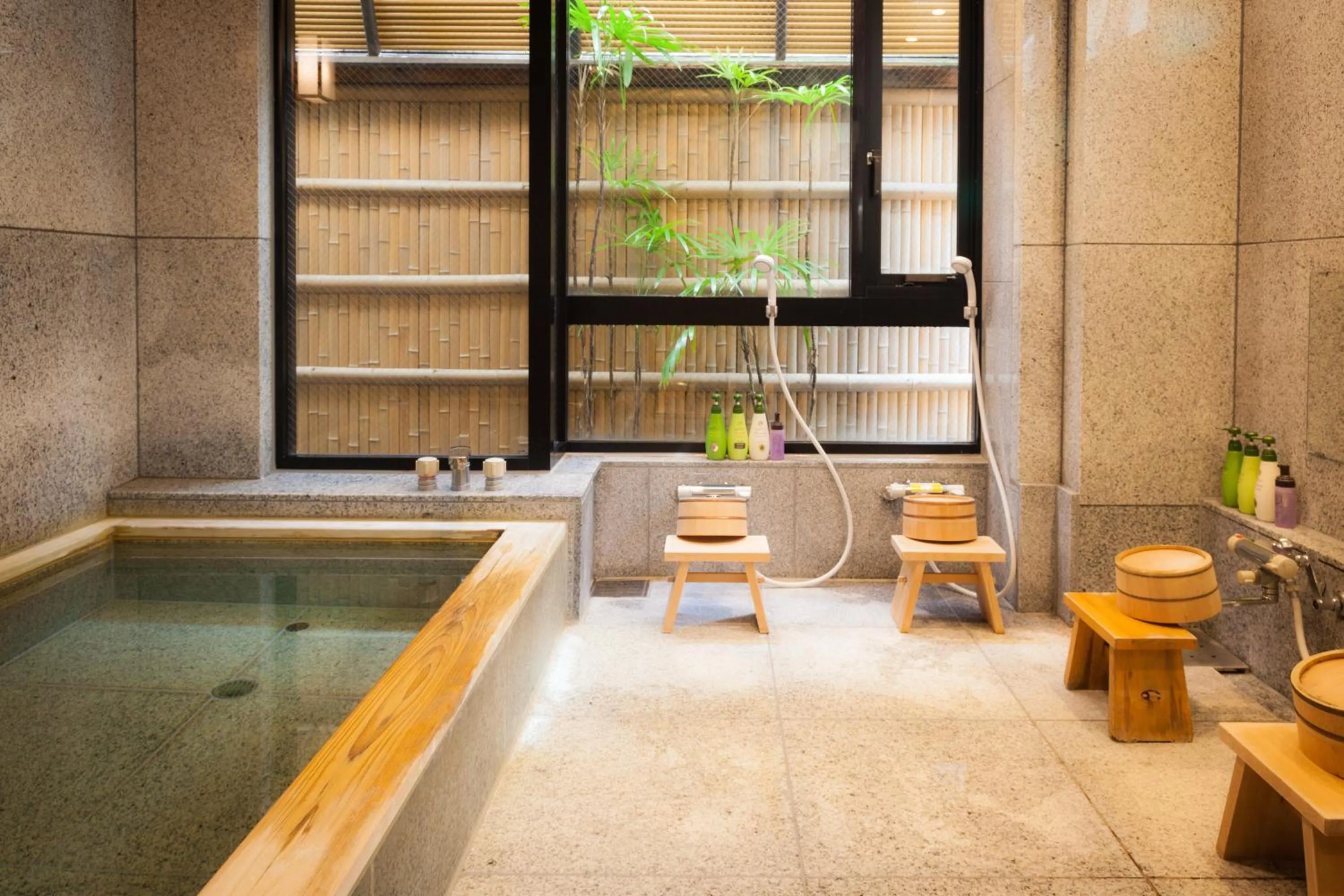 Public Bath in Kyoto Ryokan Kinoe