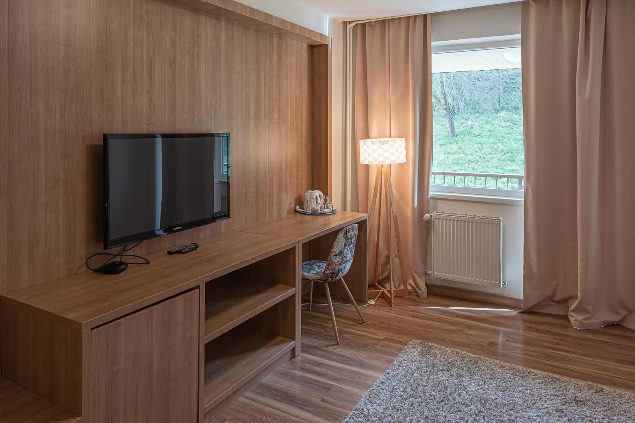 TV and multimedia, TV/Entertainment Center in Hotel Garni