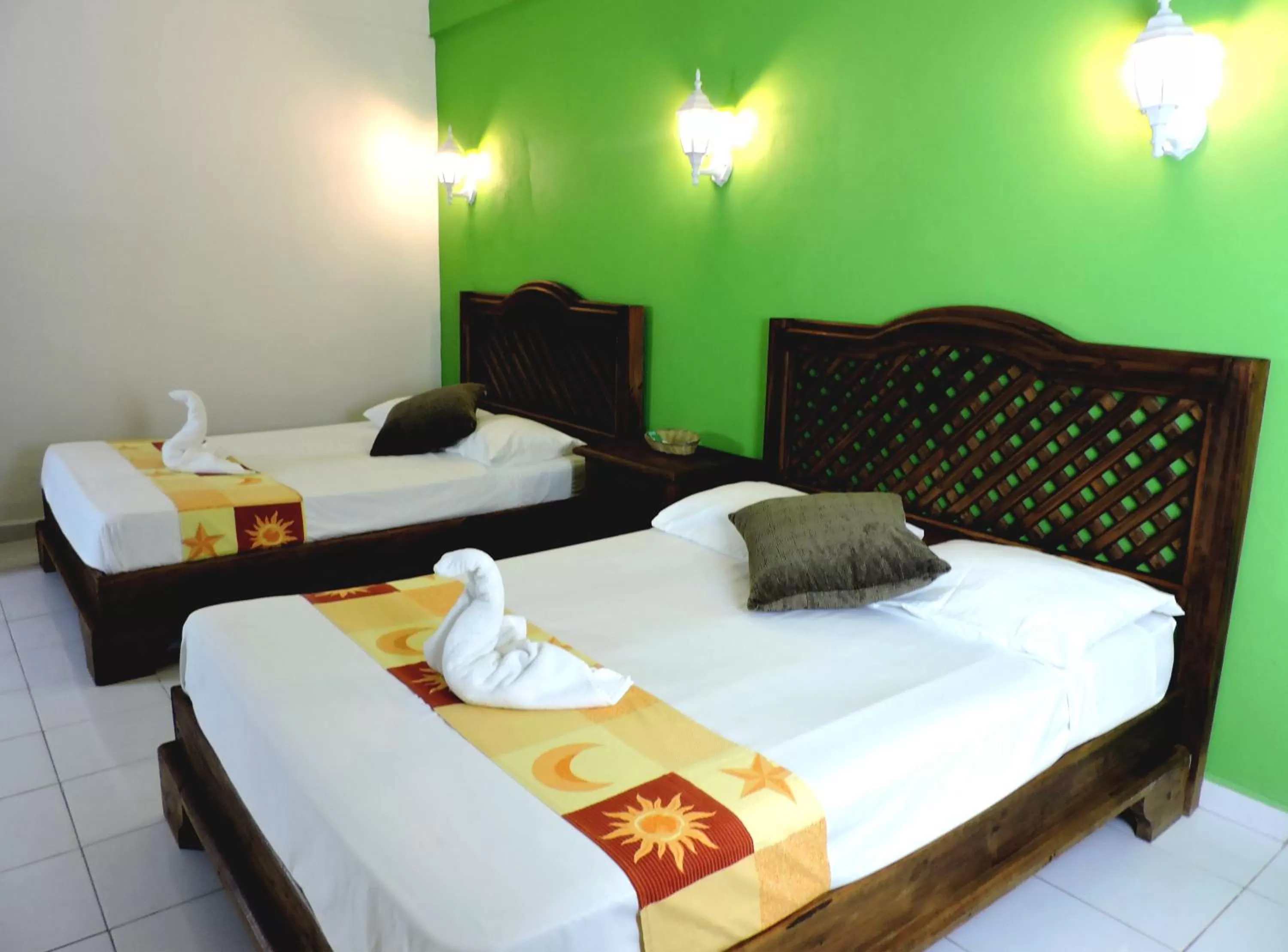 Bed in Hotel Valladolid