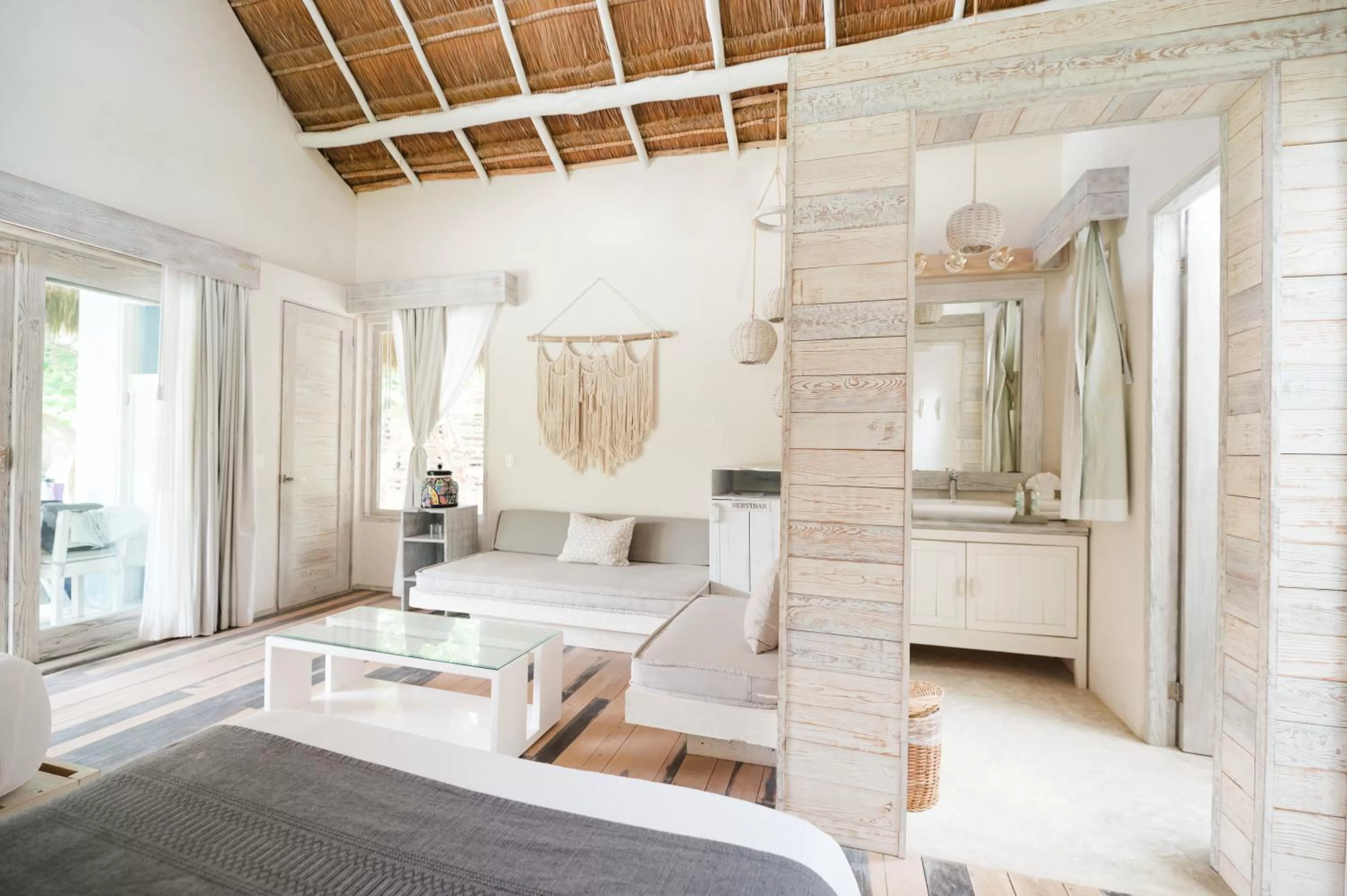 Bathroom, Bed in Kai Tulum