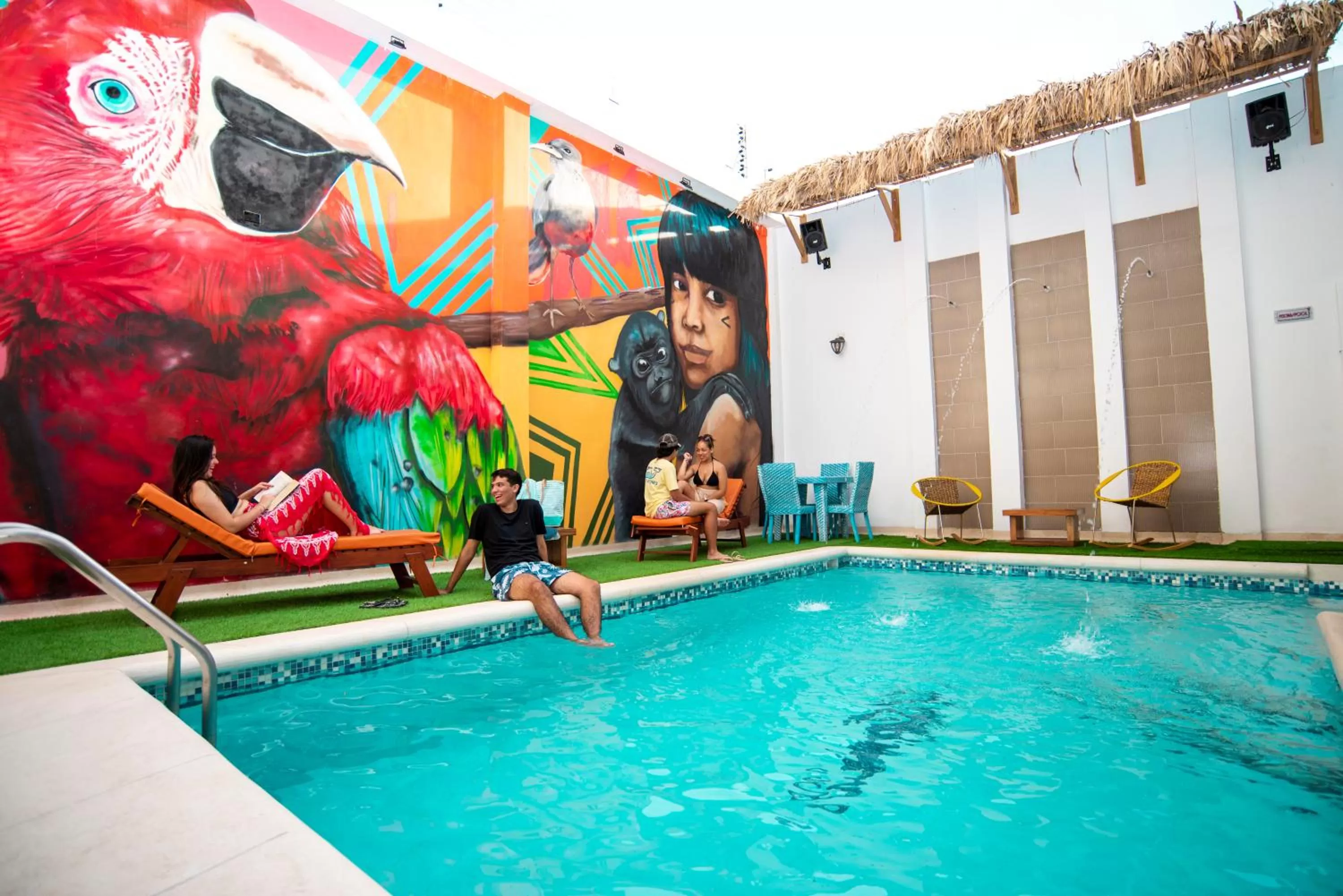 Pool view, Swimming Pool in Hotel Boutique CASA CHUNUU Santa Marta