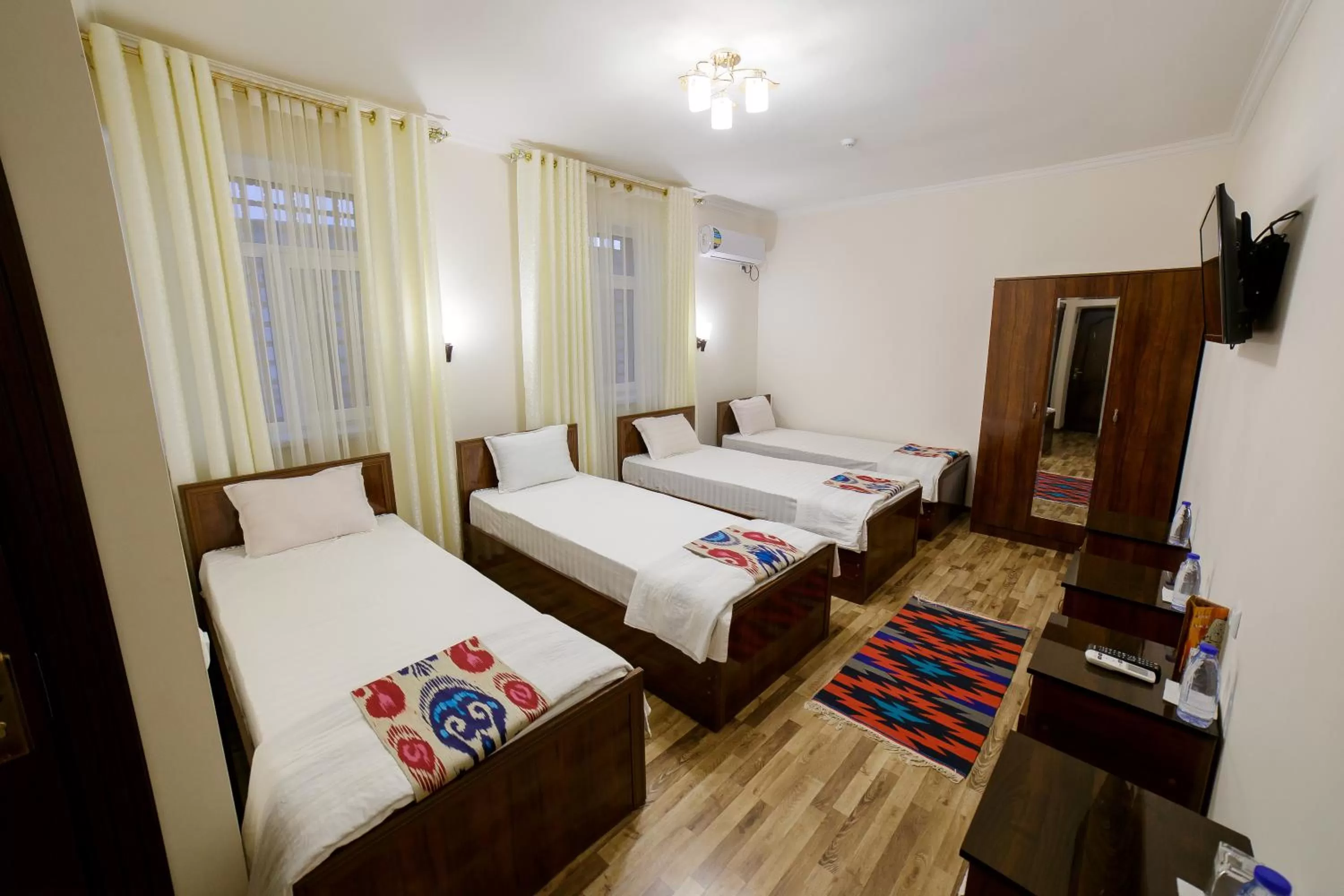 Bed in Caravan Hotel