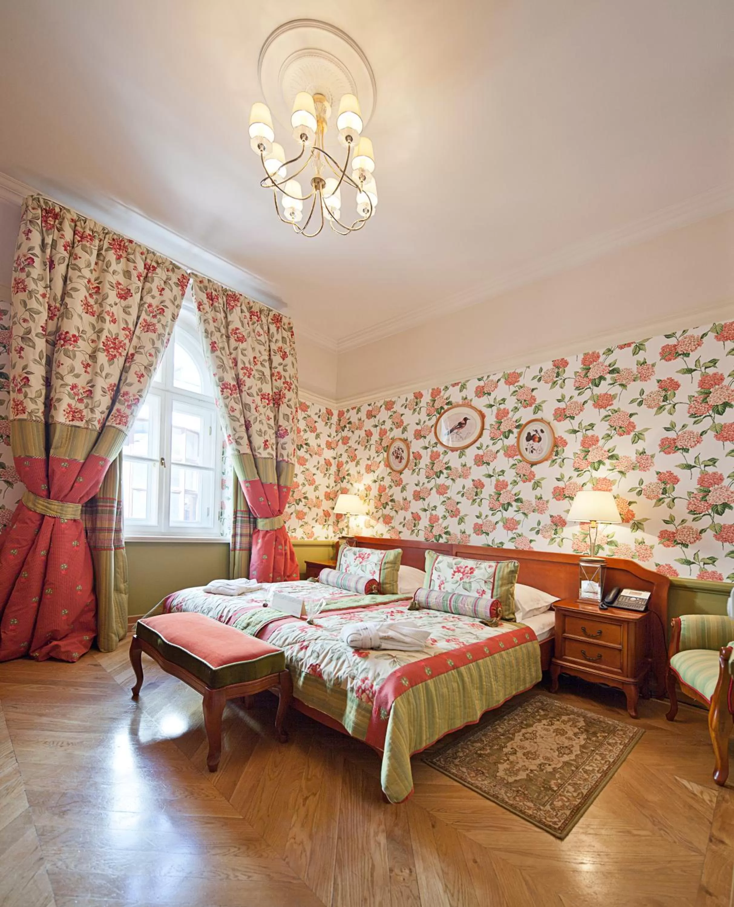 Bed in The Bonerowski Palace Boutique Hotel