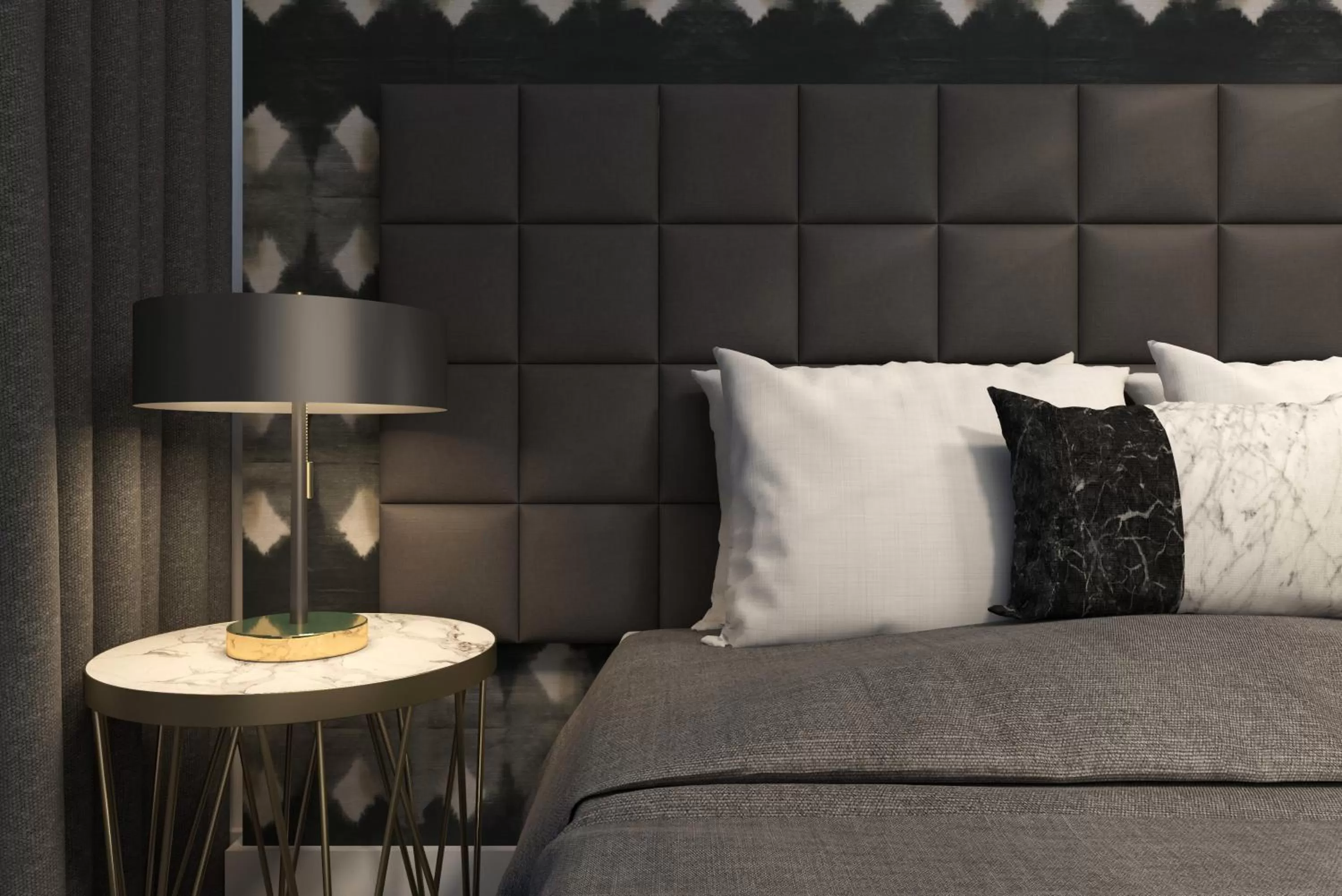 Bed in Silkari Suites at Chatswood