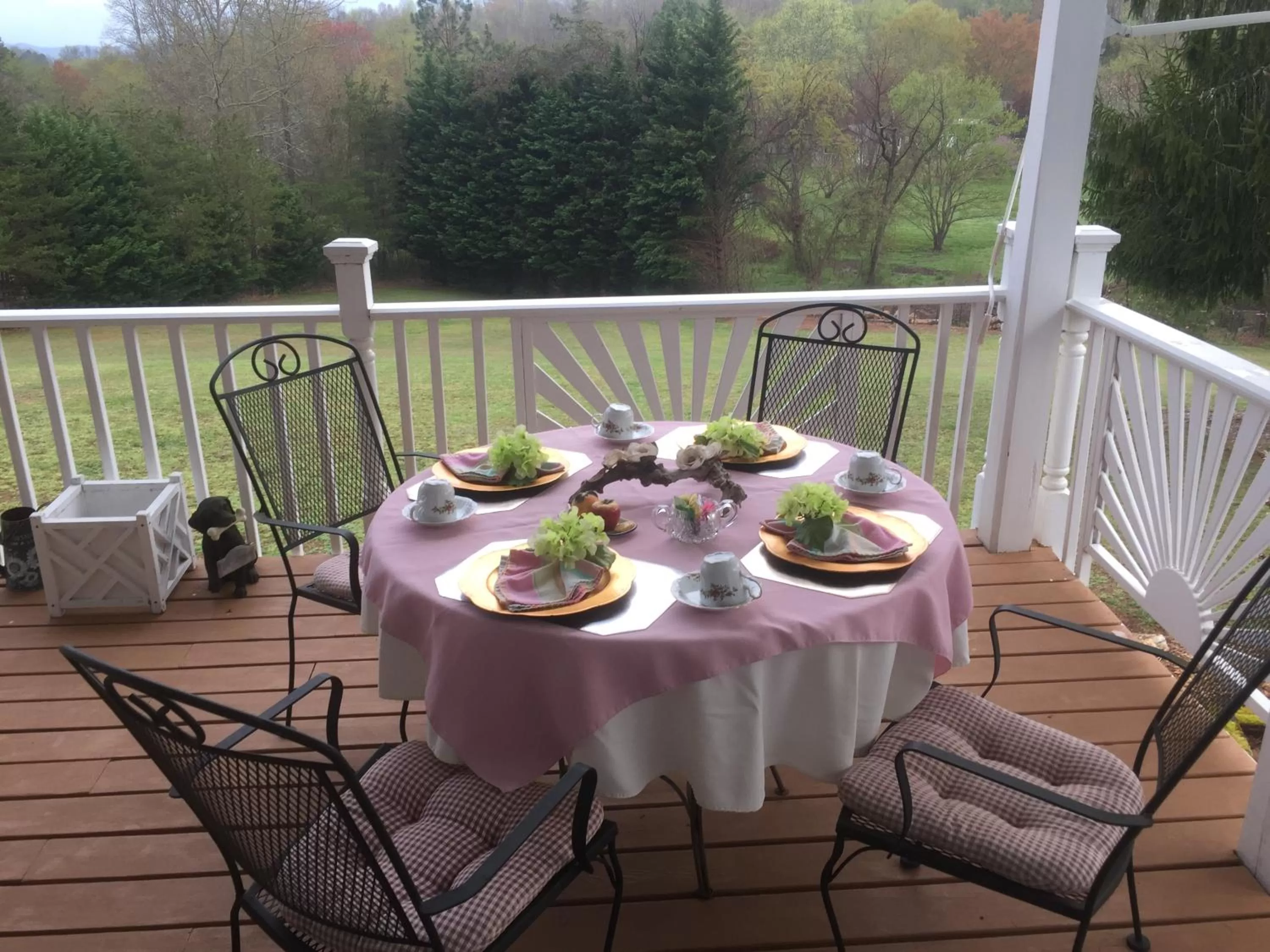 Garden view in Hidden Valley B&B