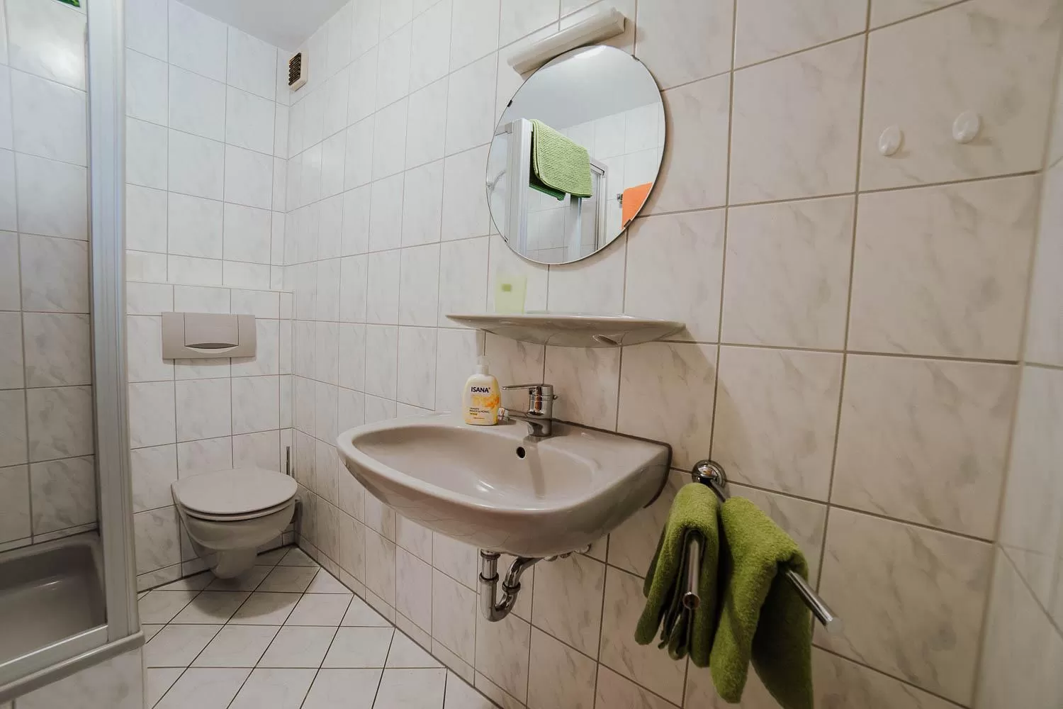 Bathroom in Berggasthof Hochpröller