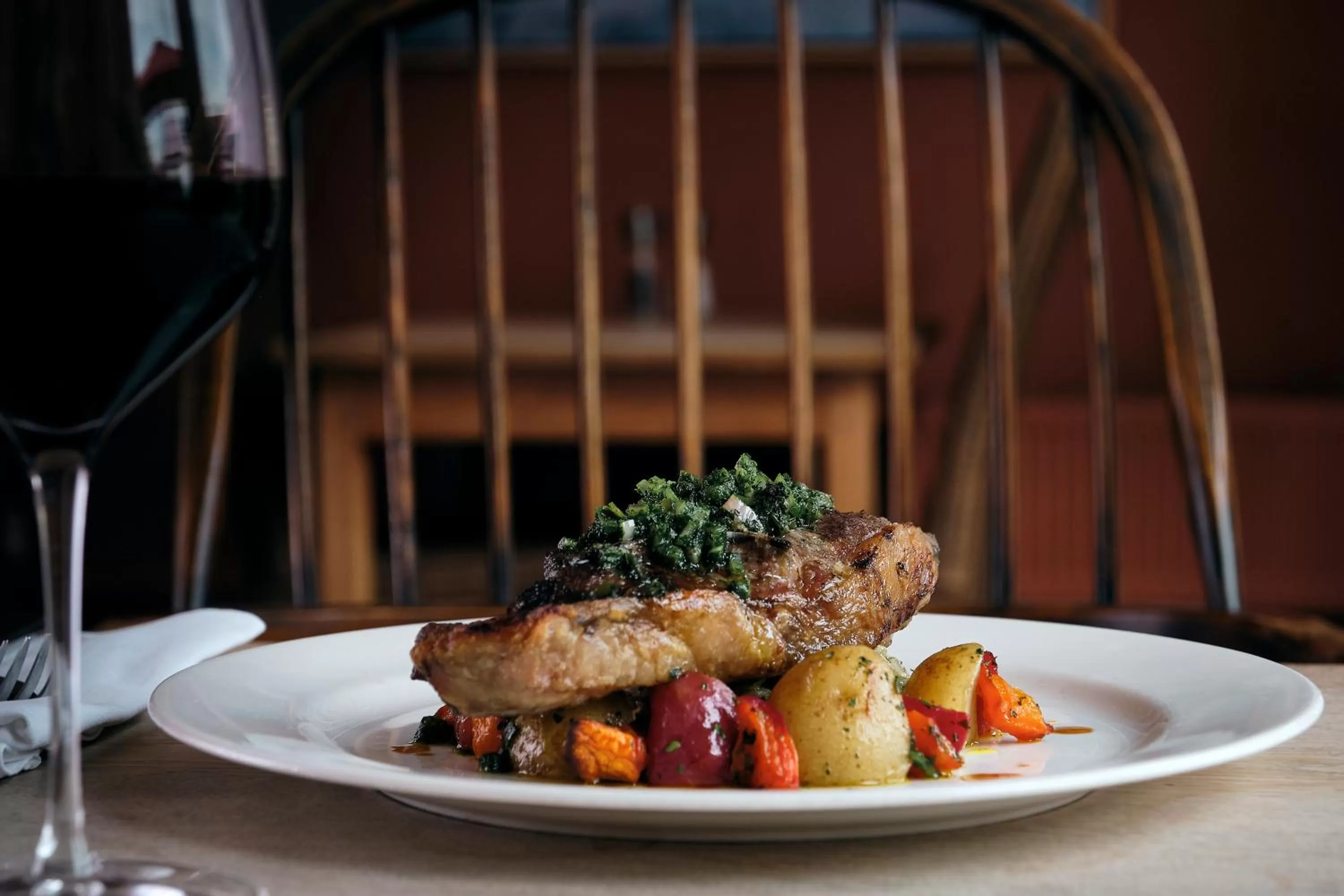 Food close-up in The Crown Inn