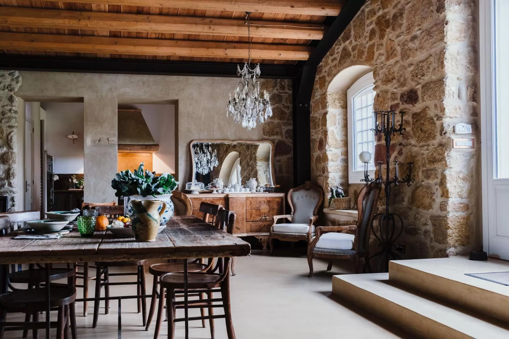 Dining area in La pagliera