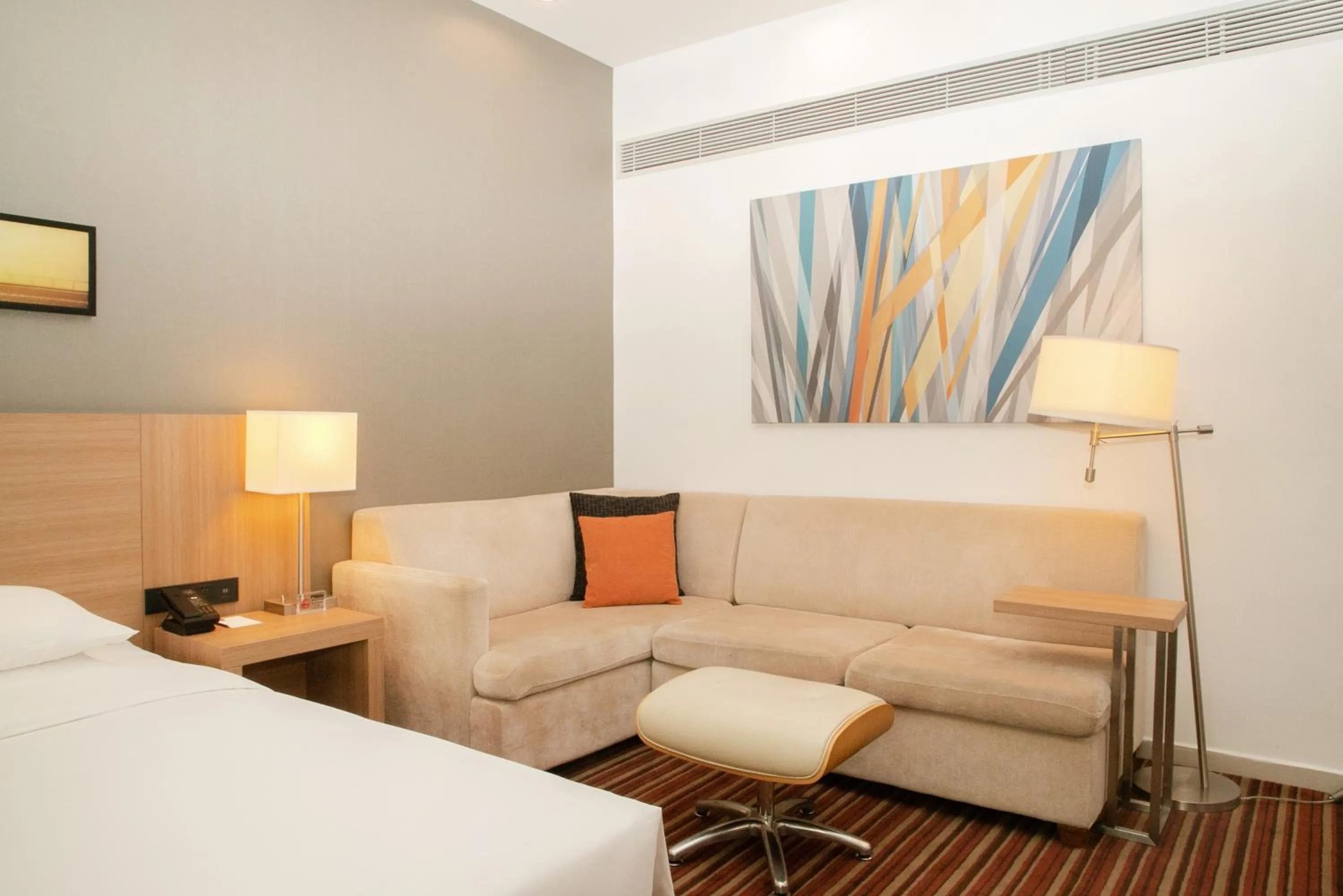 Decorative detail, Bed in Hyatt Place Shenzhen Airport