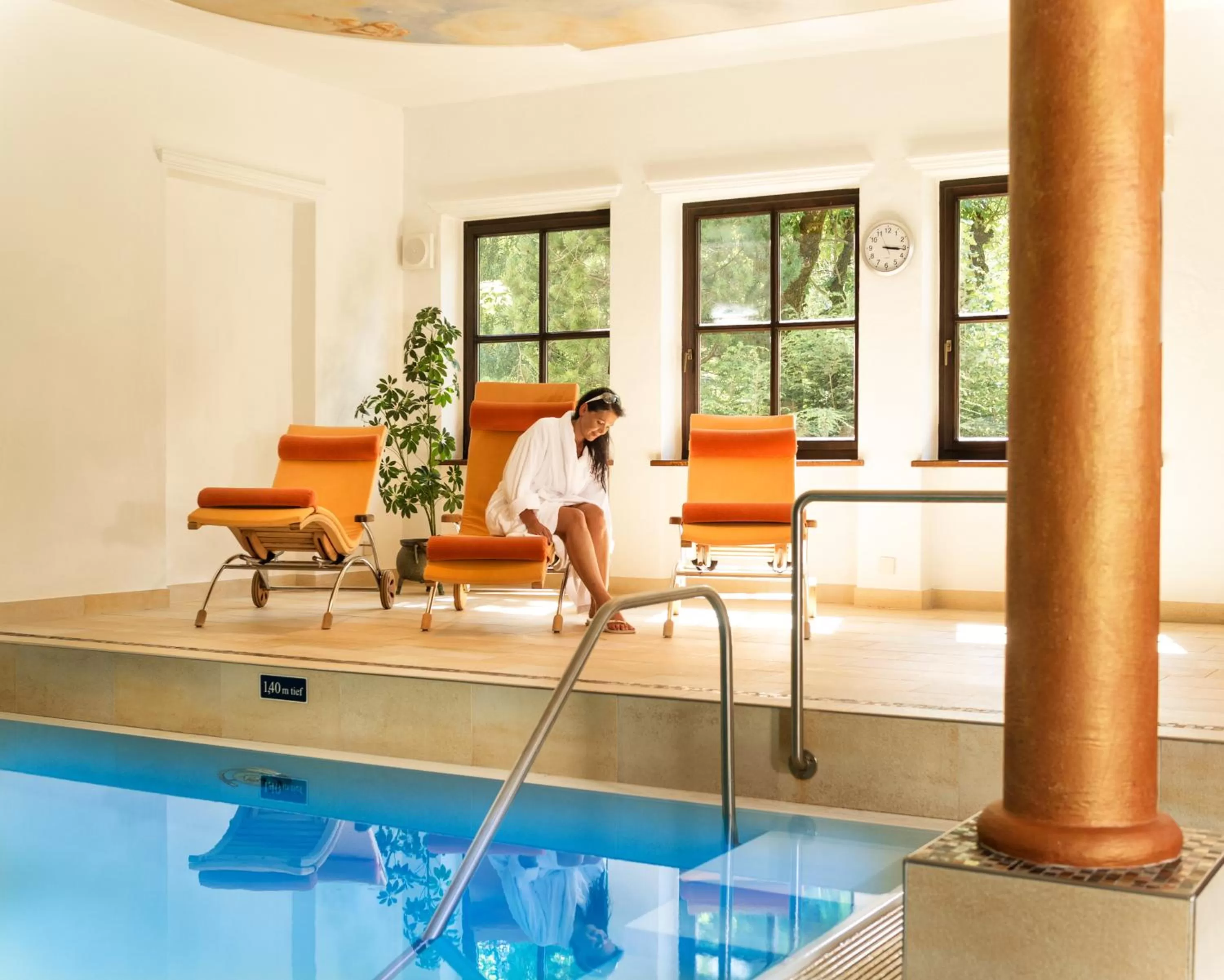 Hot Spring Bath, Swimming Pool in Johannesbad Hotel St. Georg