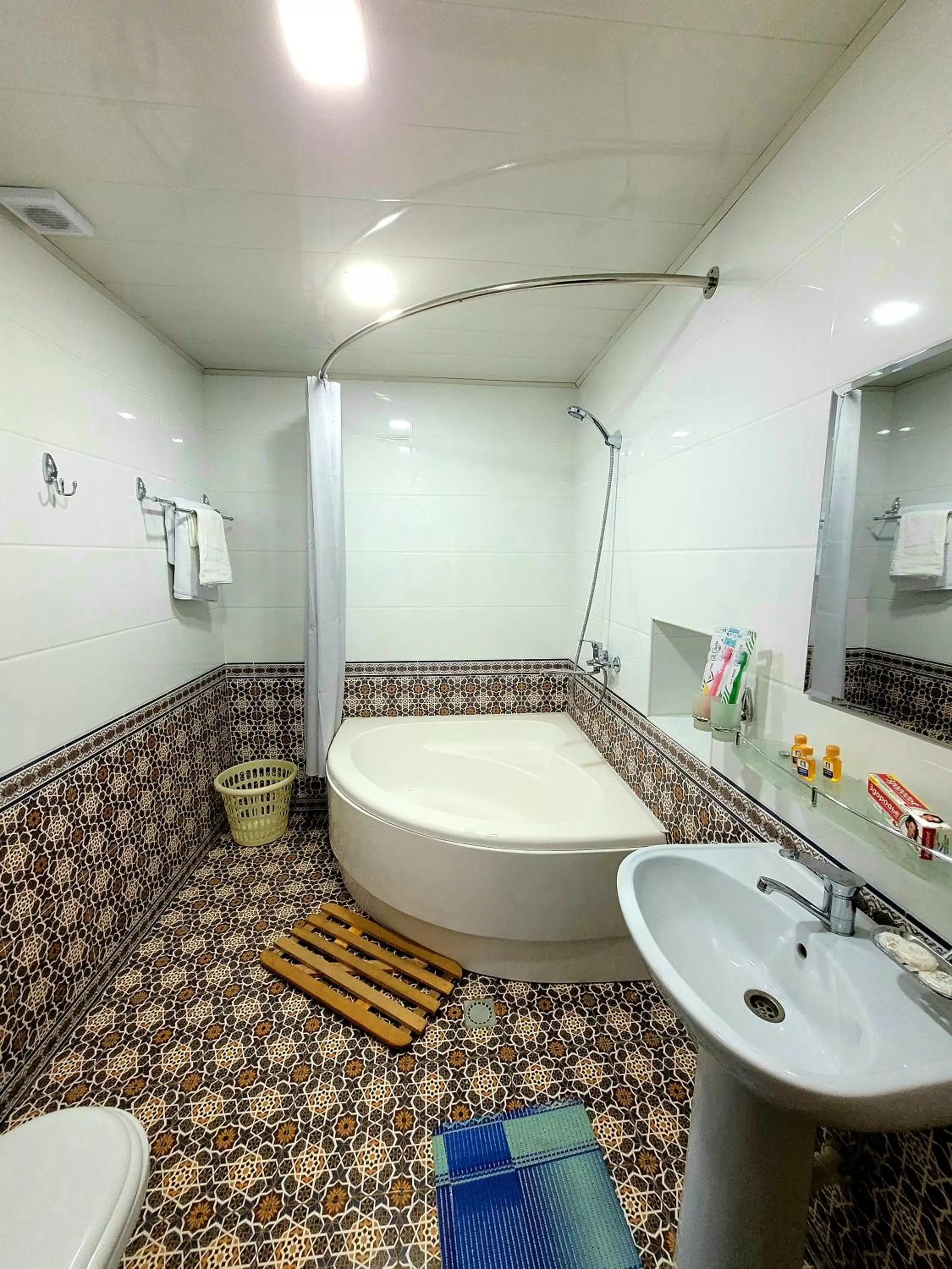 Shower, Bathroom in madrasah Polvon-Qori boutique hotel