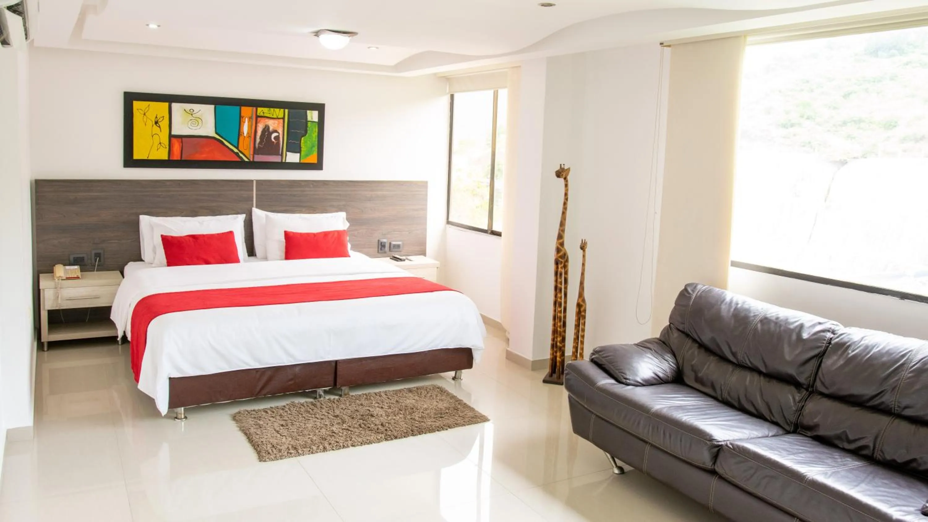 Bed in Hotel San Juan Internacional