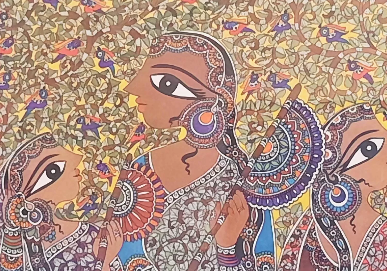 Decorative detail, Bird's-eye View in Saratha Vilas Chettinad